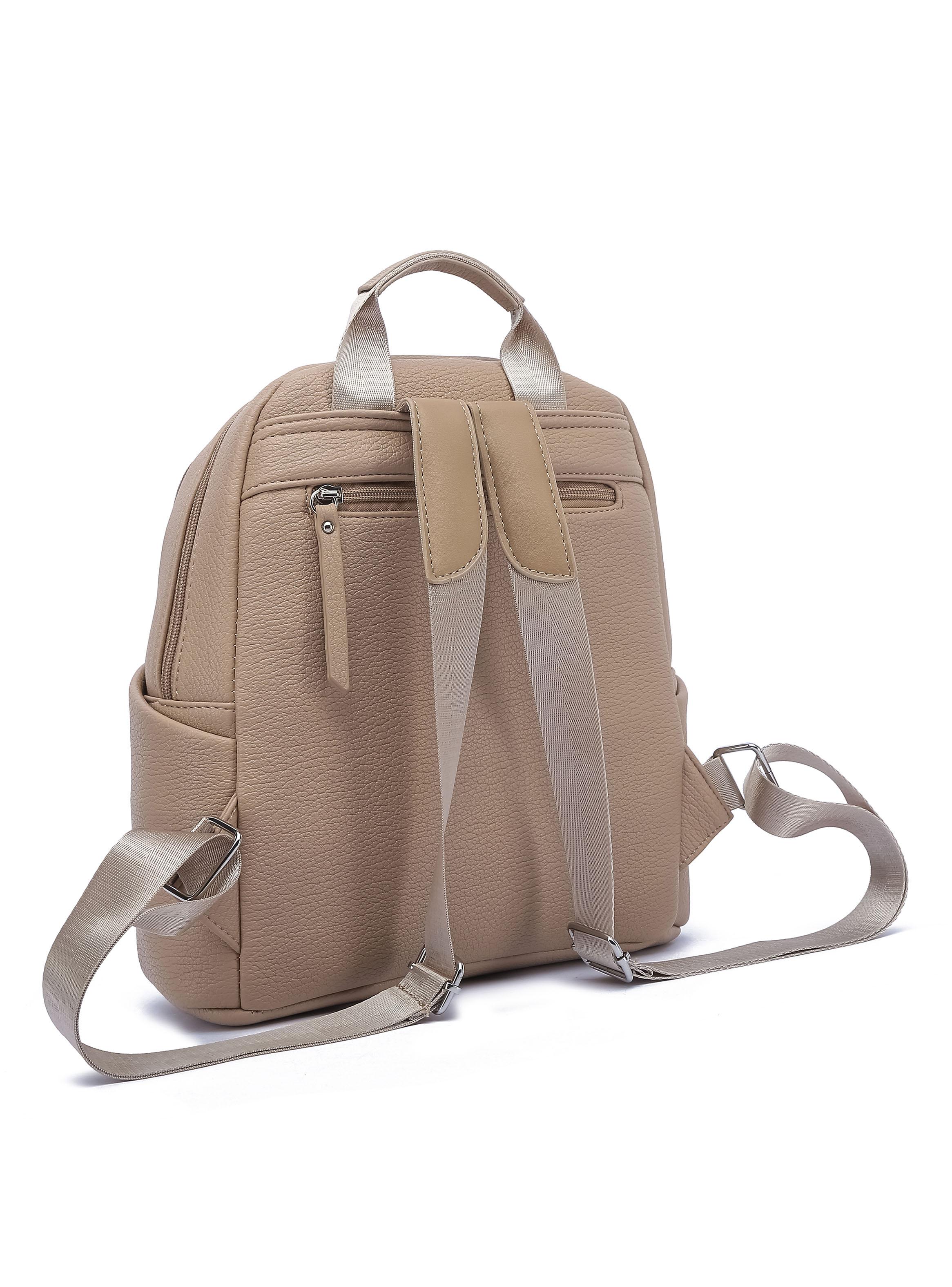 Mochila Urbana Minimalista Saule Beige-2