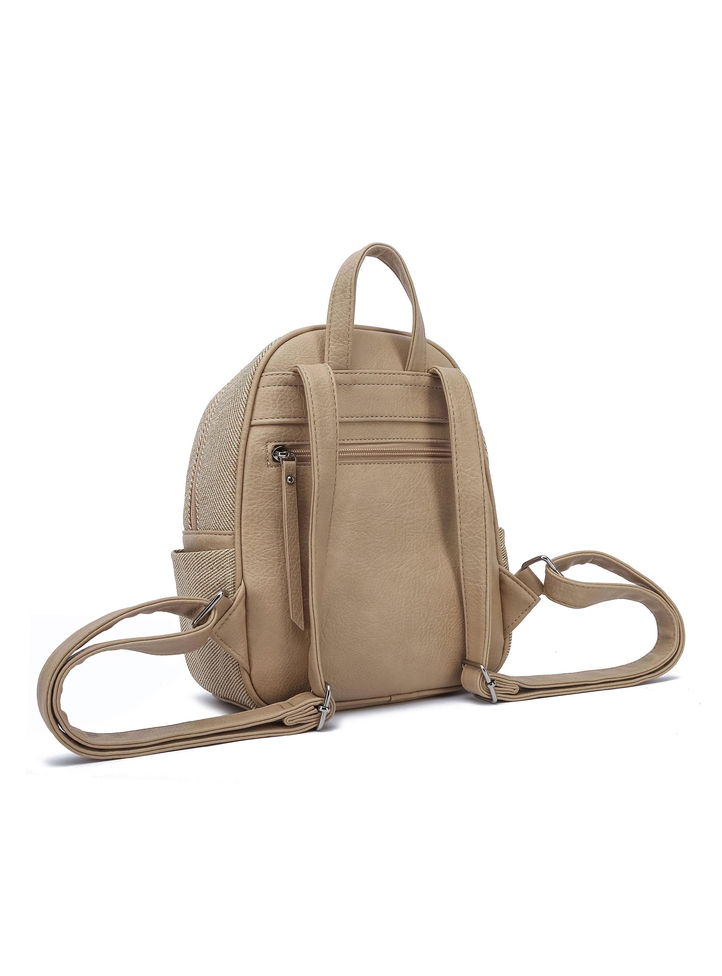 Mochila Urbana Bicolor Honesty Beige-2