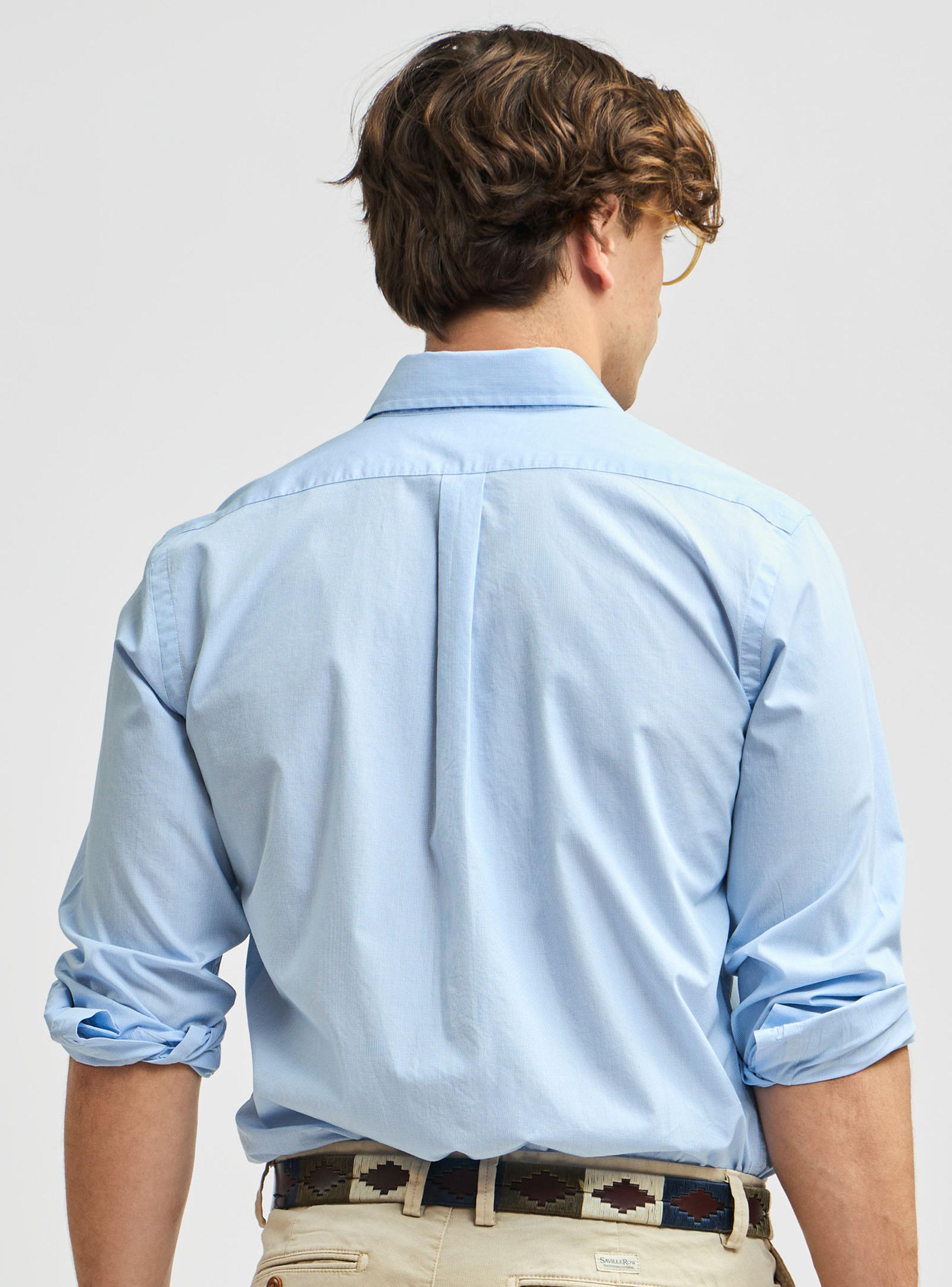 Camisa Sport Button Down Casual Manga Larga Algodón-1