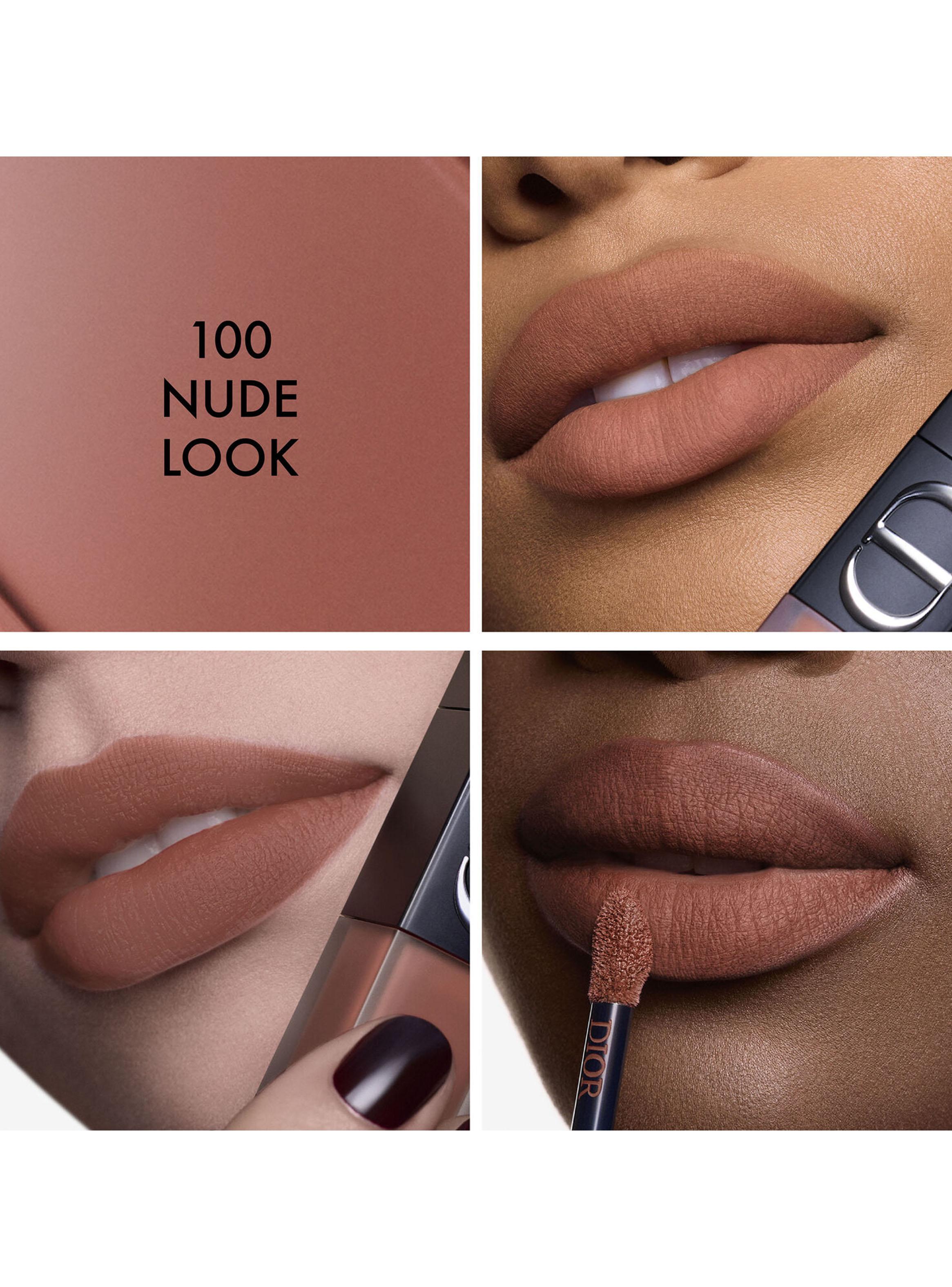 Labial Dior On Stage Ink Blur Matte Tono 100 Nude Look-2
