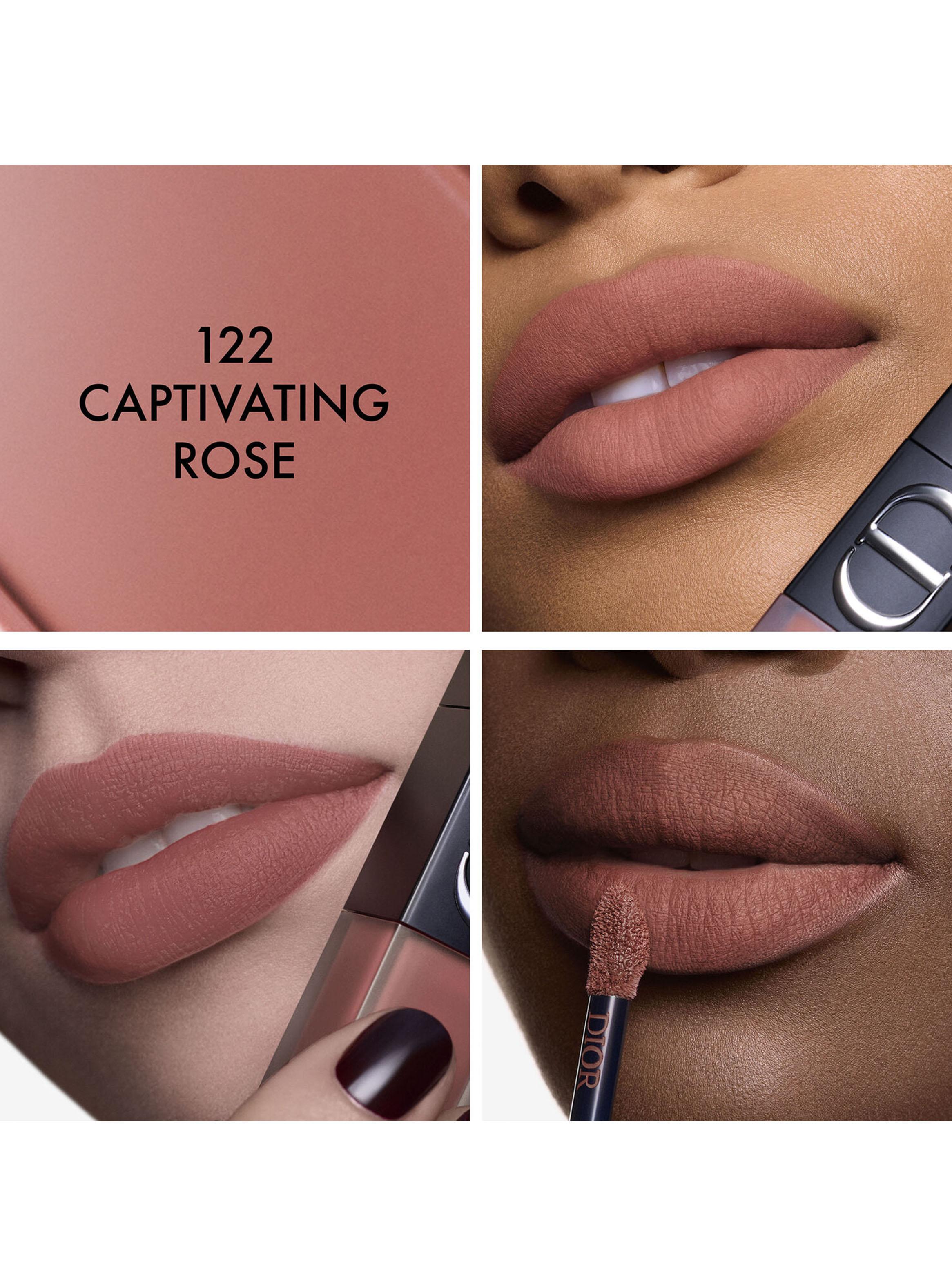 Labial Dior On Stage Ink Blur Matte Tono 122 Captivating Rose-2