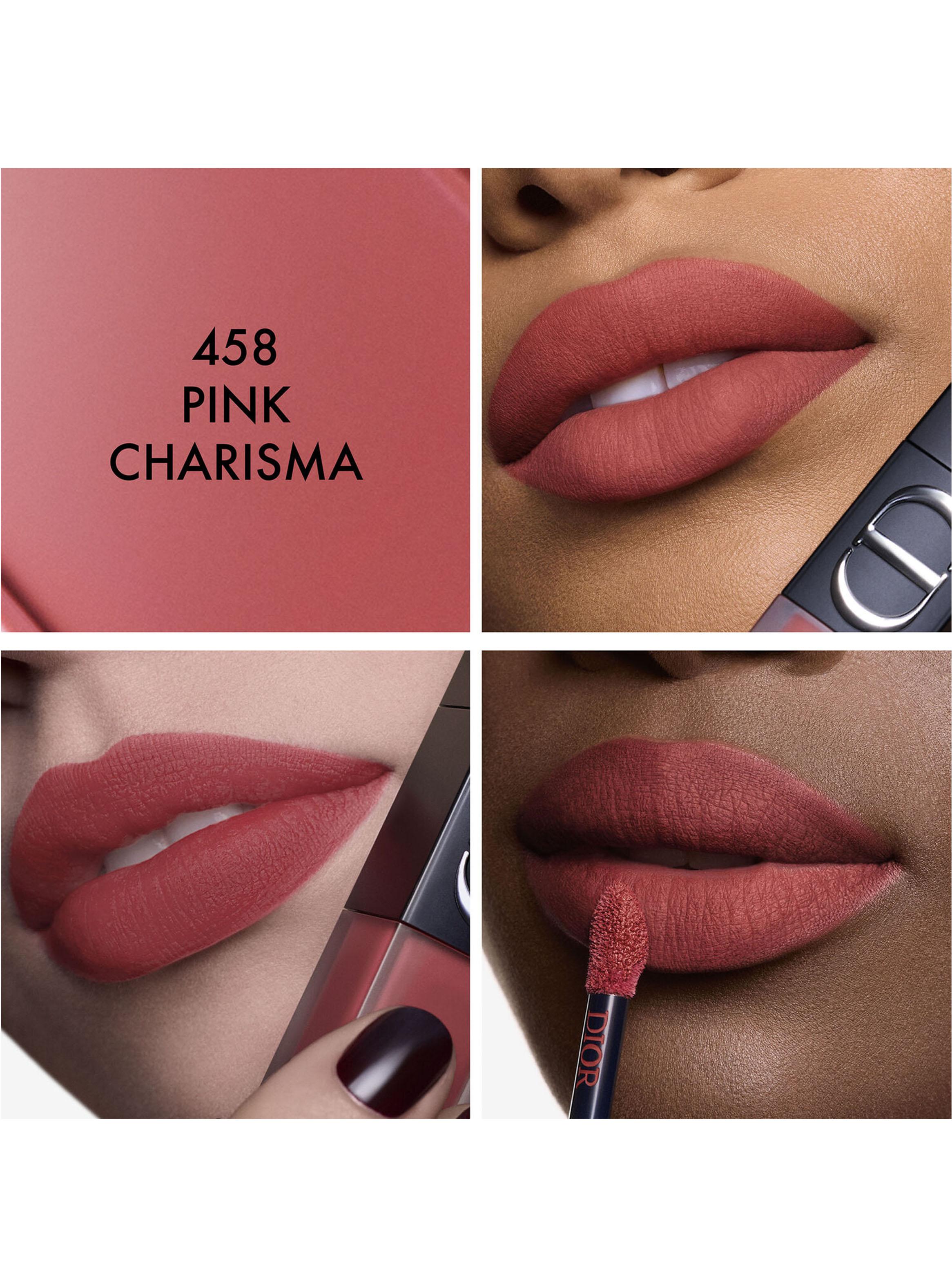 Labial Dior On Stage Ink Blur Matte Tono 458 Pink Charisma-2
