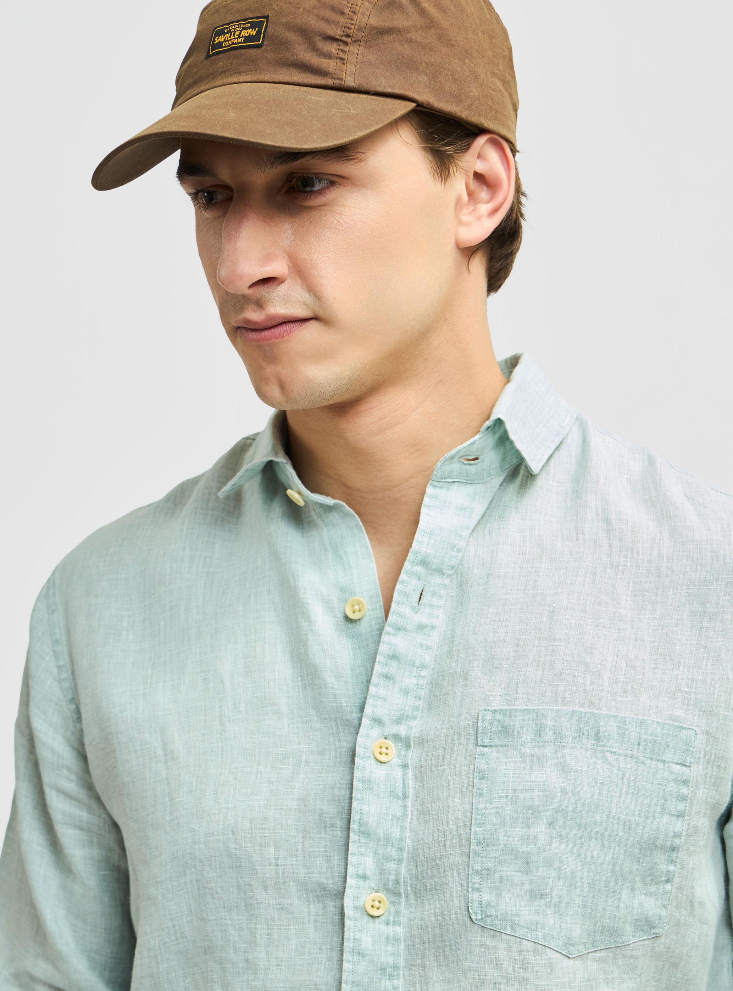 Camisa Houston Manga Larga Weekend Lino Vintage-2