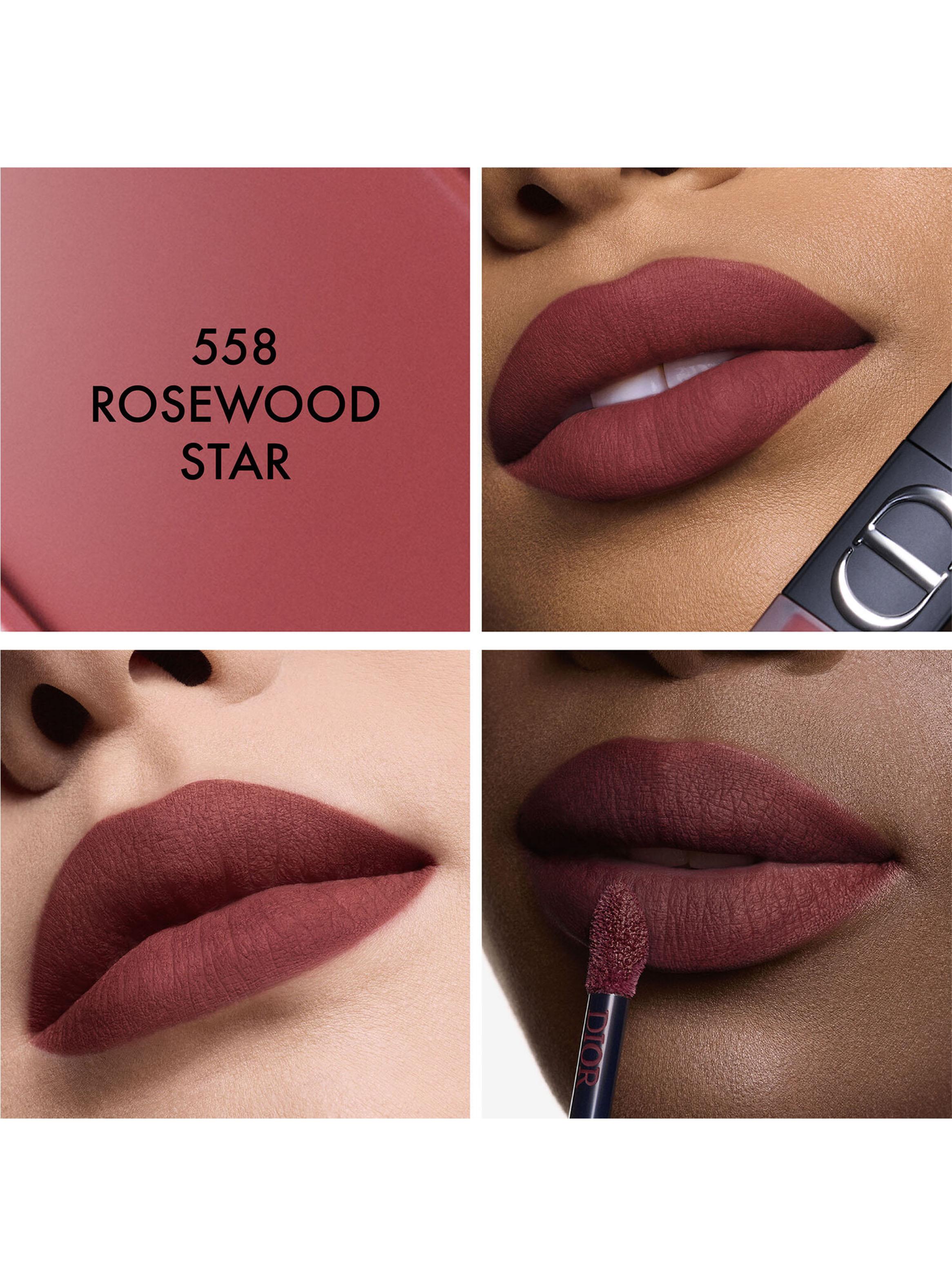 Labial Dior On Stage Ink Blur Matte Tono 558 Rosewood Star-2