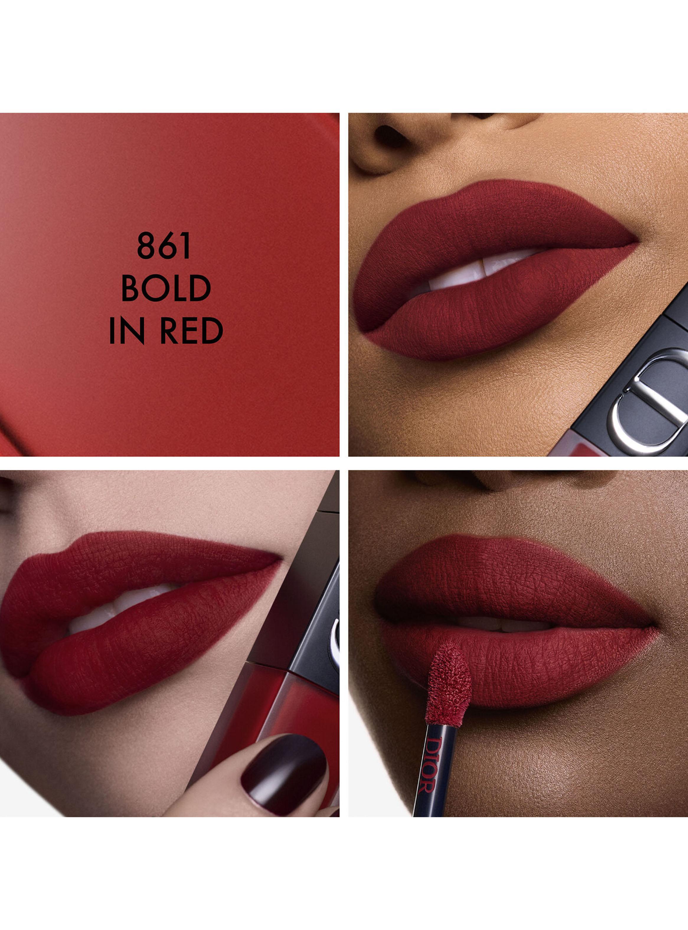 Labial Dior On Stage Ink Blur Matte Tono 861 Bold in Red-2