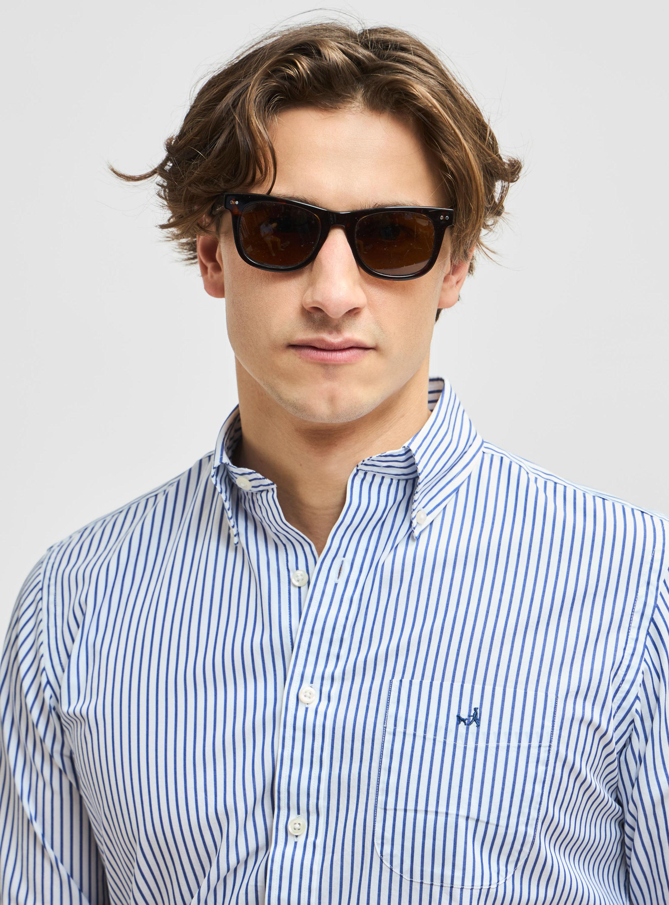 Camisa Sport Button Down Casual Manga Larga-2