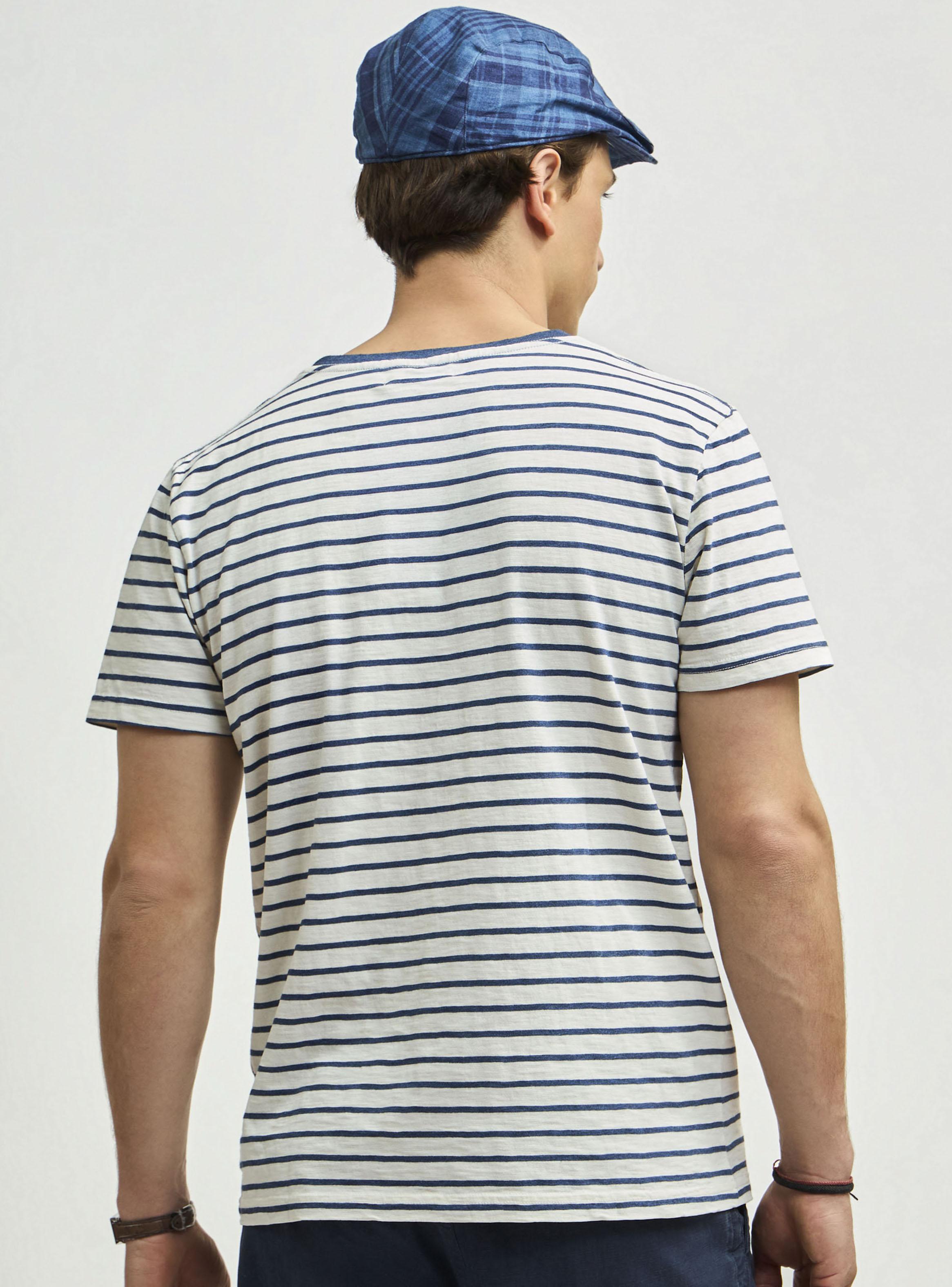 Polera Cuello Redondo Slub Rayada-1