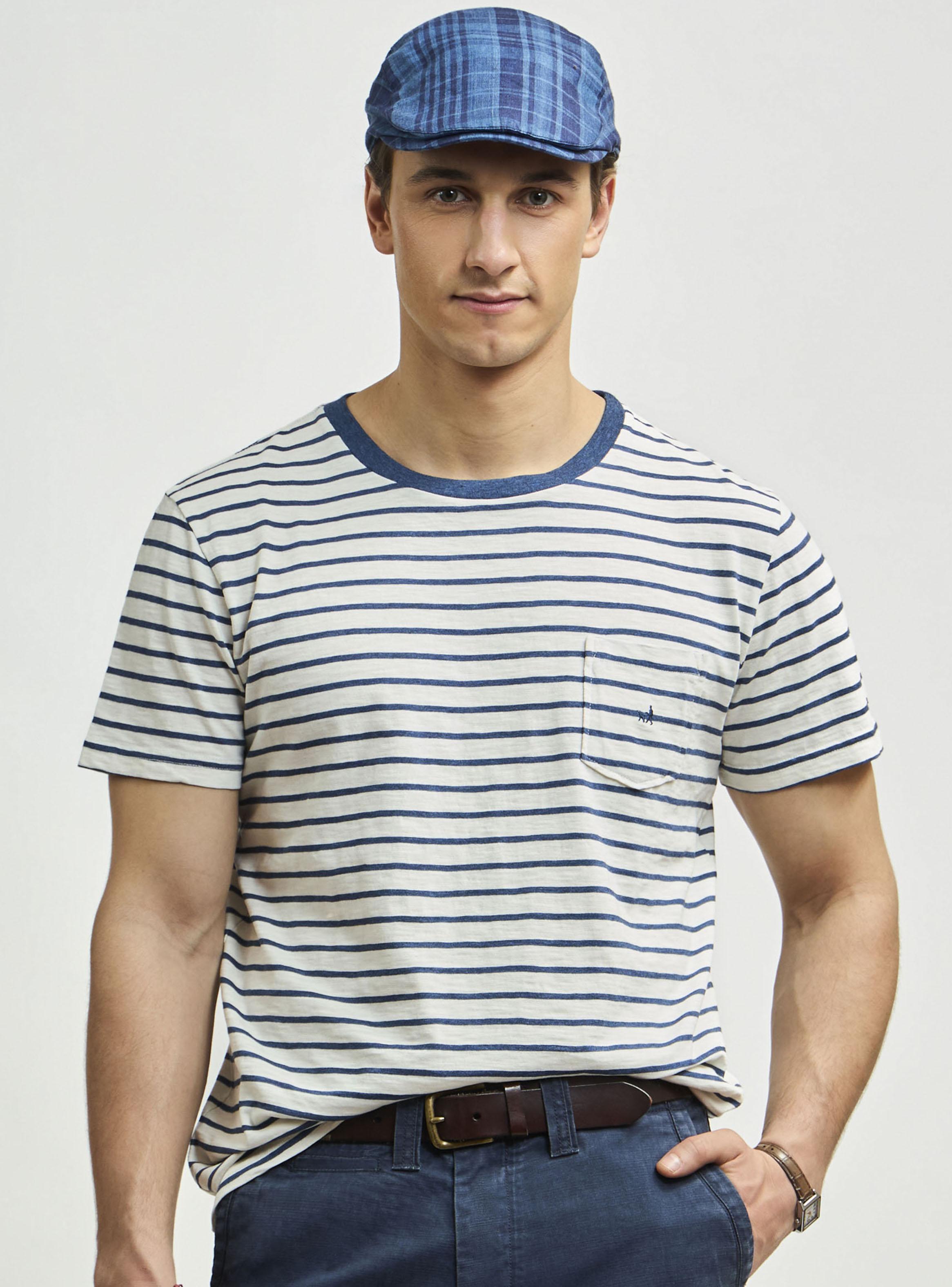 Polera Cuello Redondo Slub Rayada-0