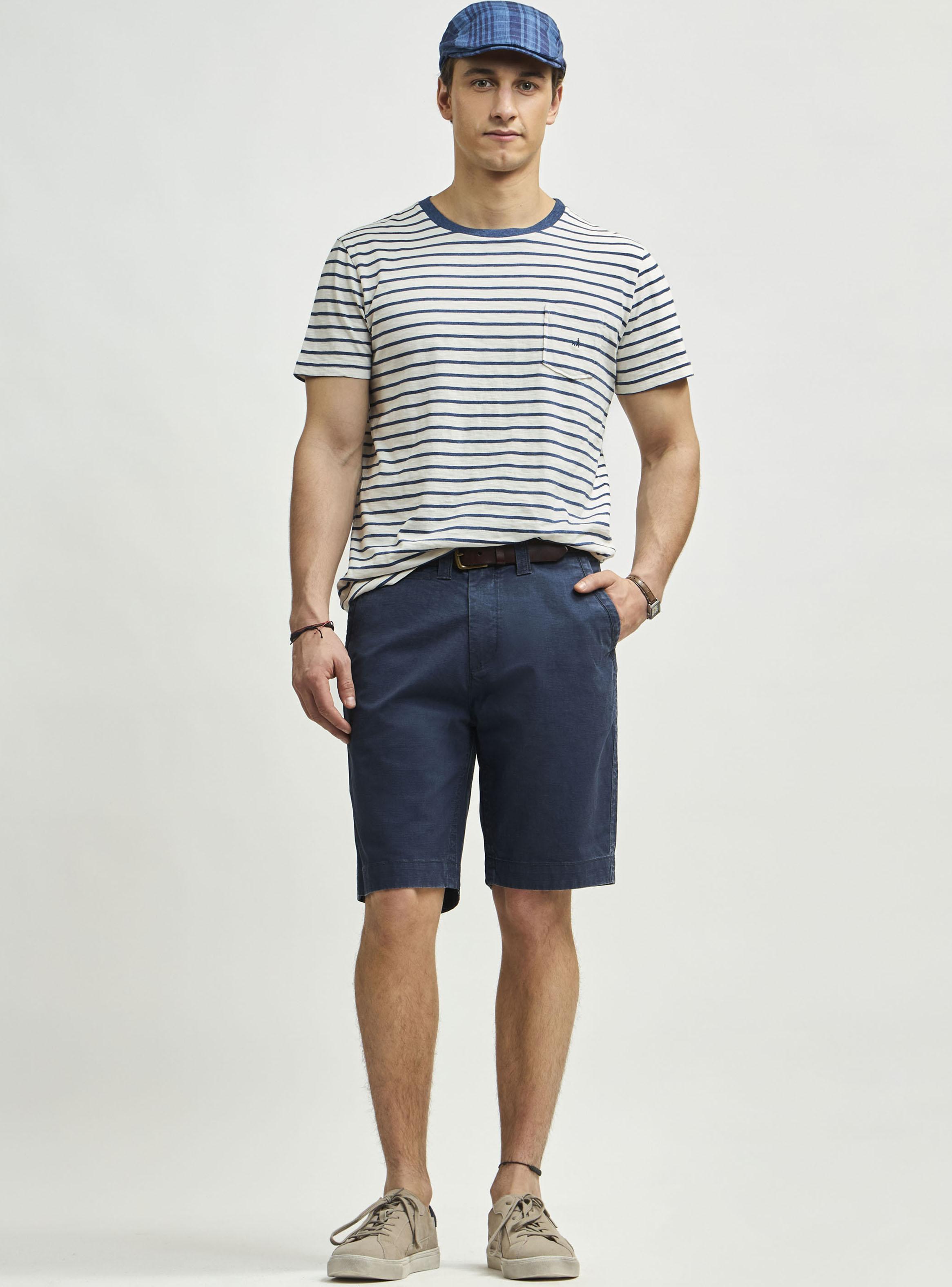 Polera Cuello Redondo Slub Rayada-3