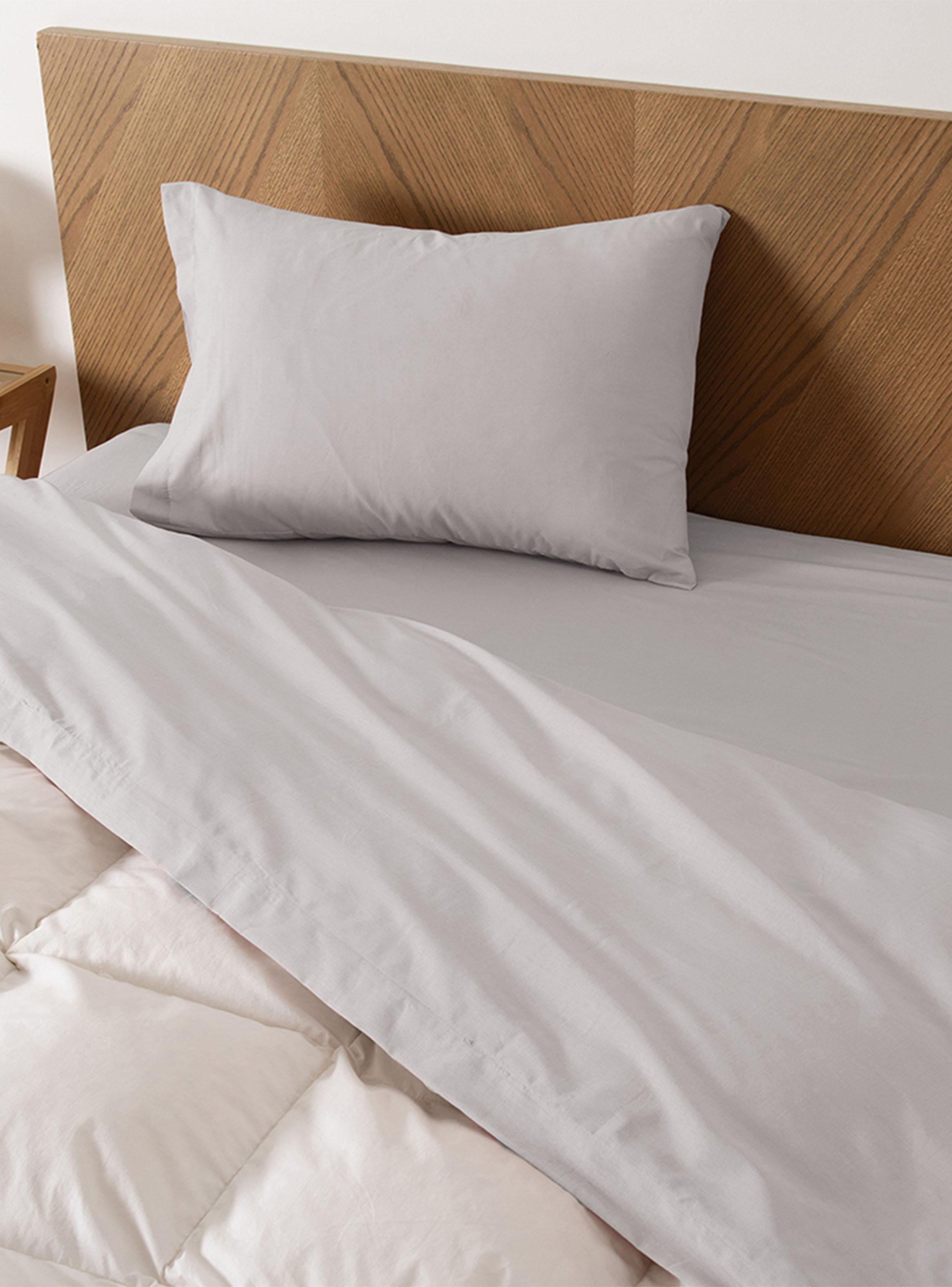 Sábana Percale 250 Hilos 1.5 Gris-0