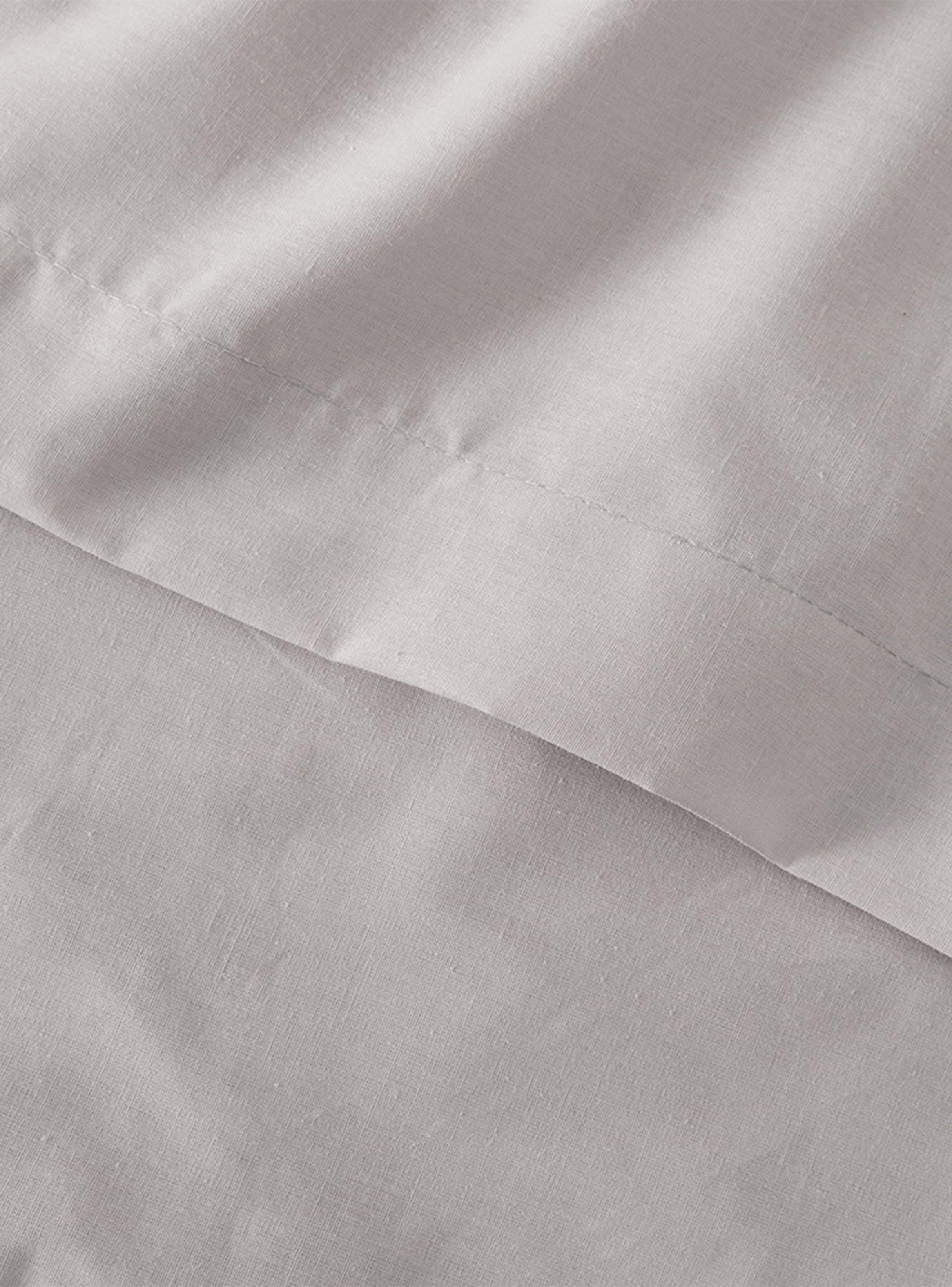 Sábana Percale 250 Hilos 2 Plazas Gris-1
