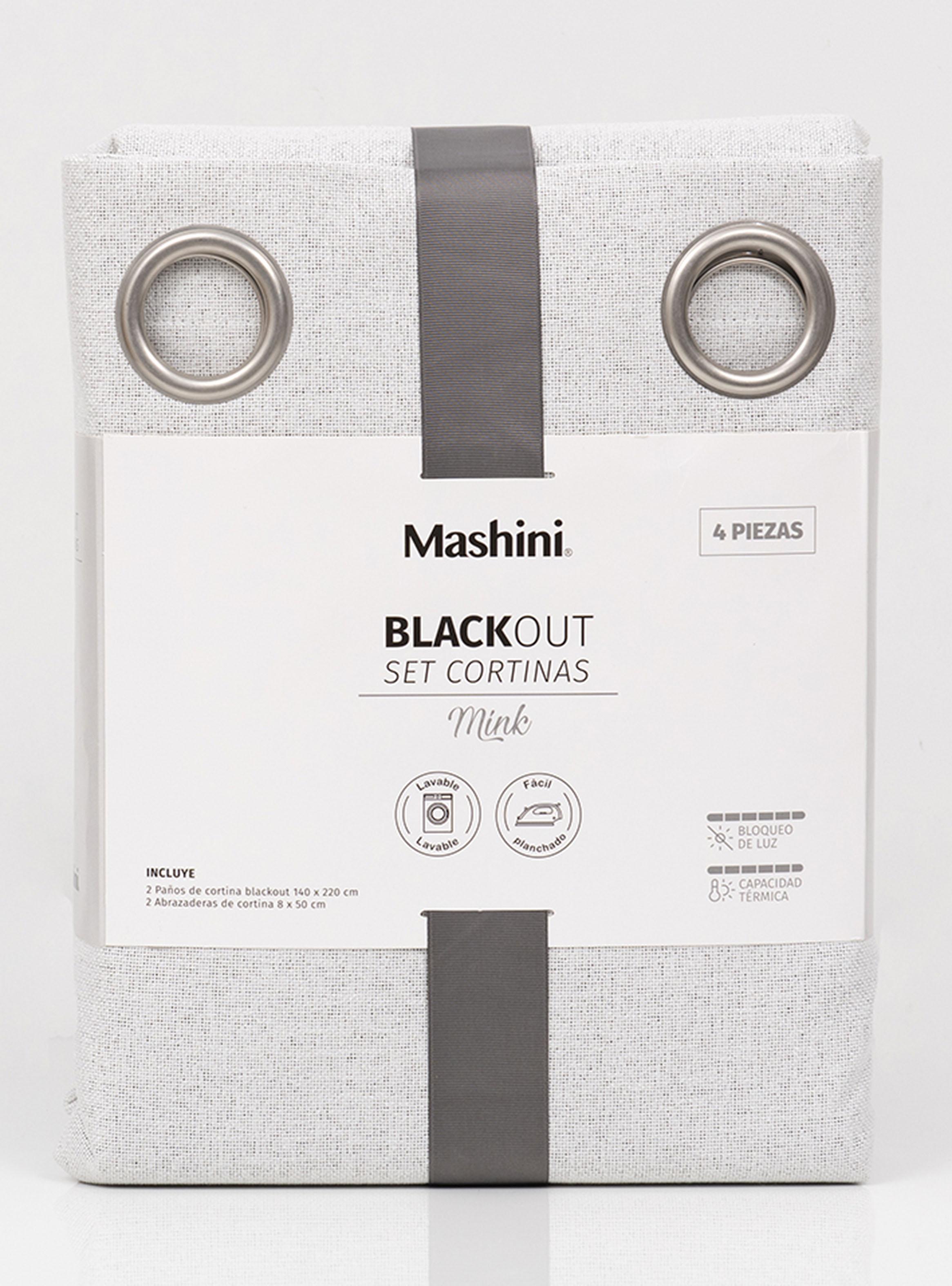Set de Cortinas Blackout Arg Gris-2