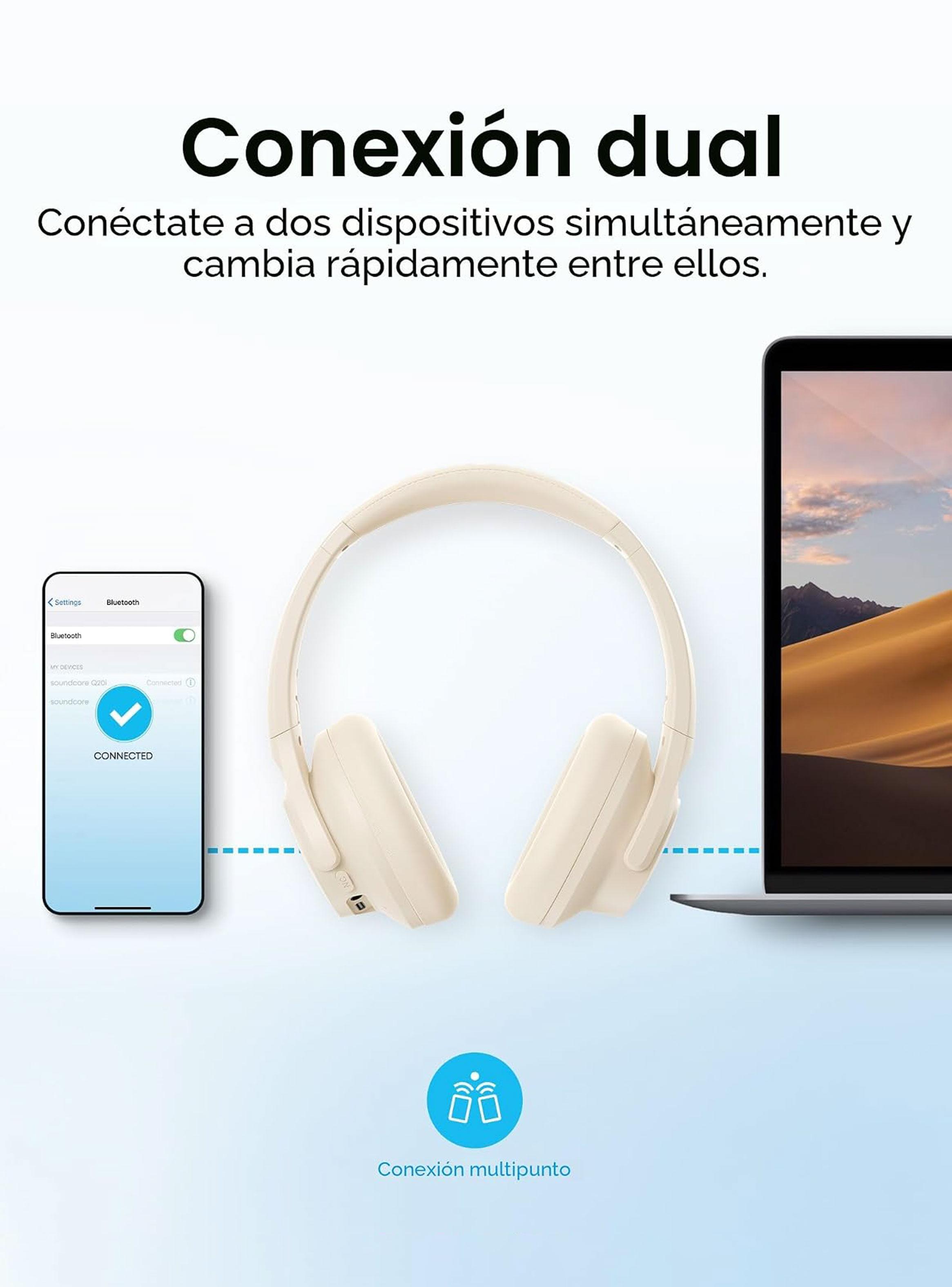 Audífonos Bluetooth Soundcore Q20i ANC Negro-3