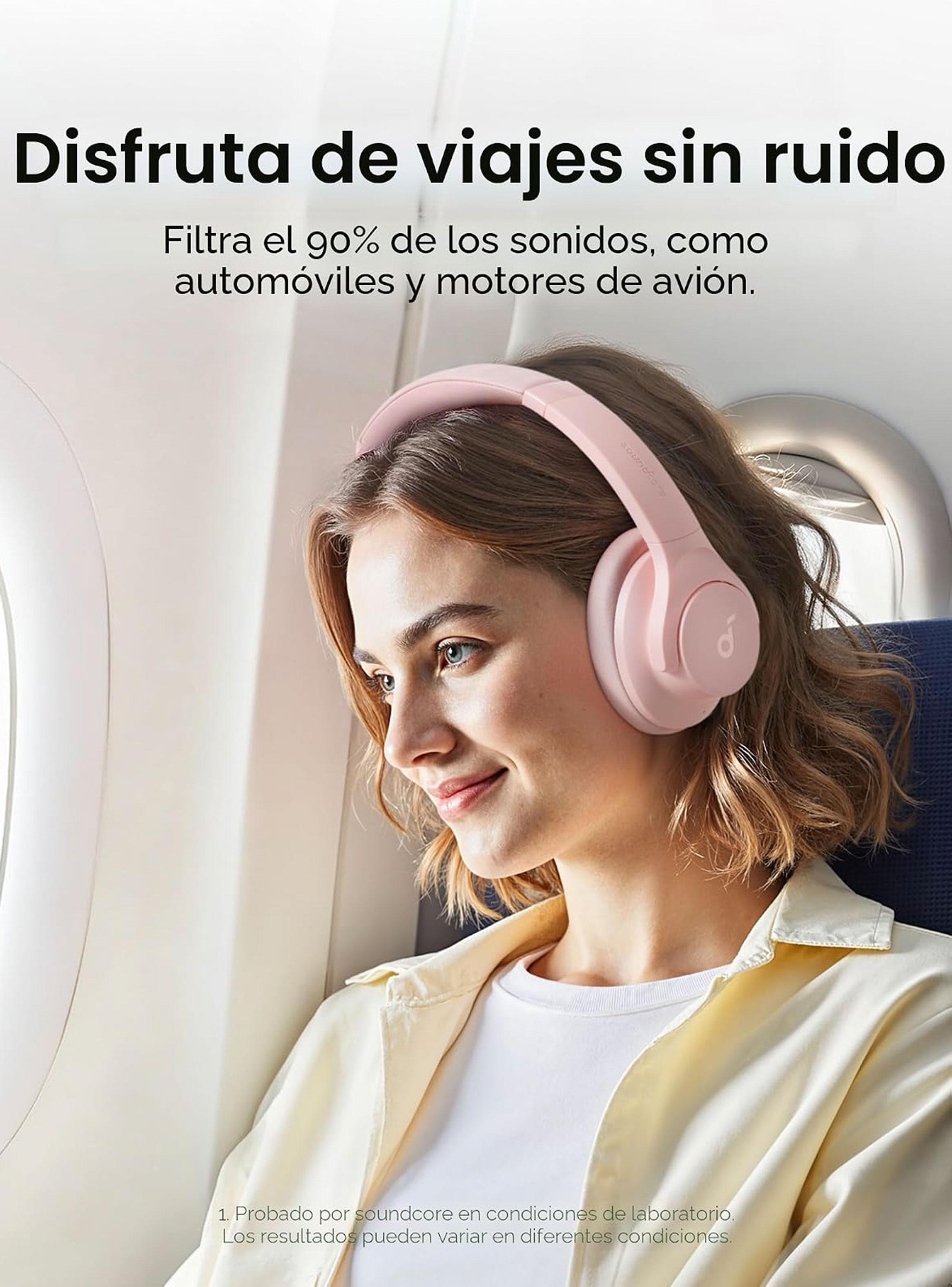 Audífonos Bluetooth Soundcore Q20i ANC Rosa-4