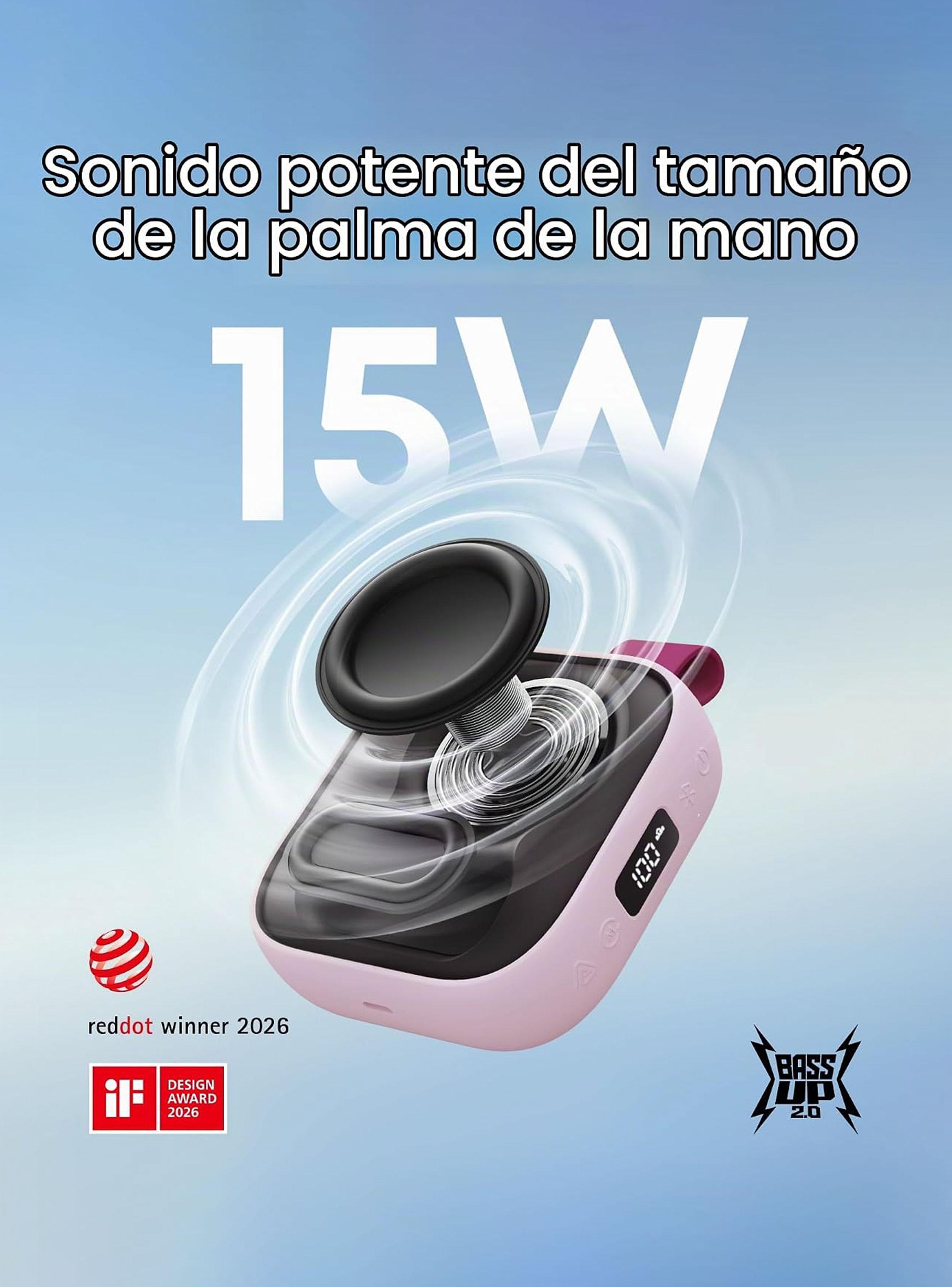 Parlante Bluetooth Soundcore Boom Go 3i Rosa-1
