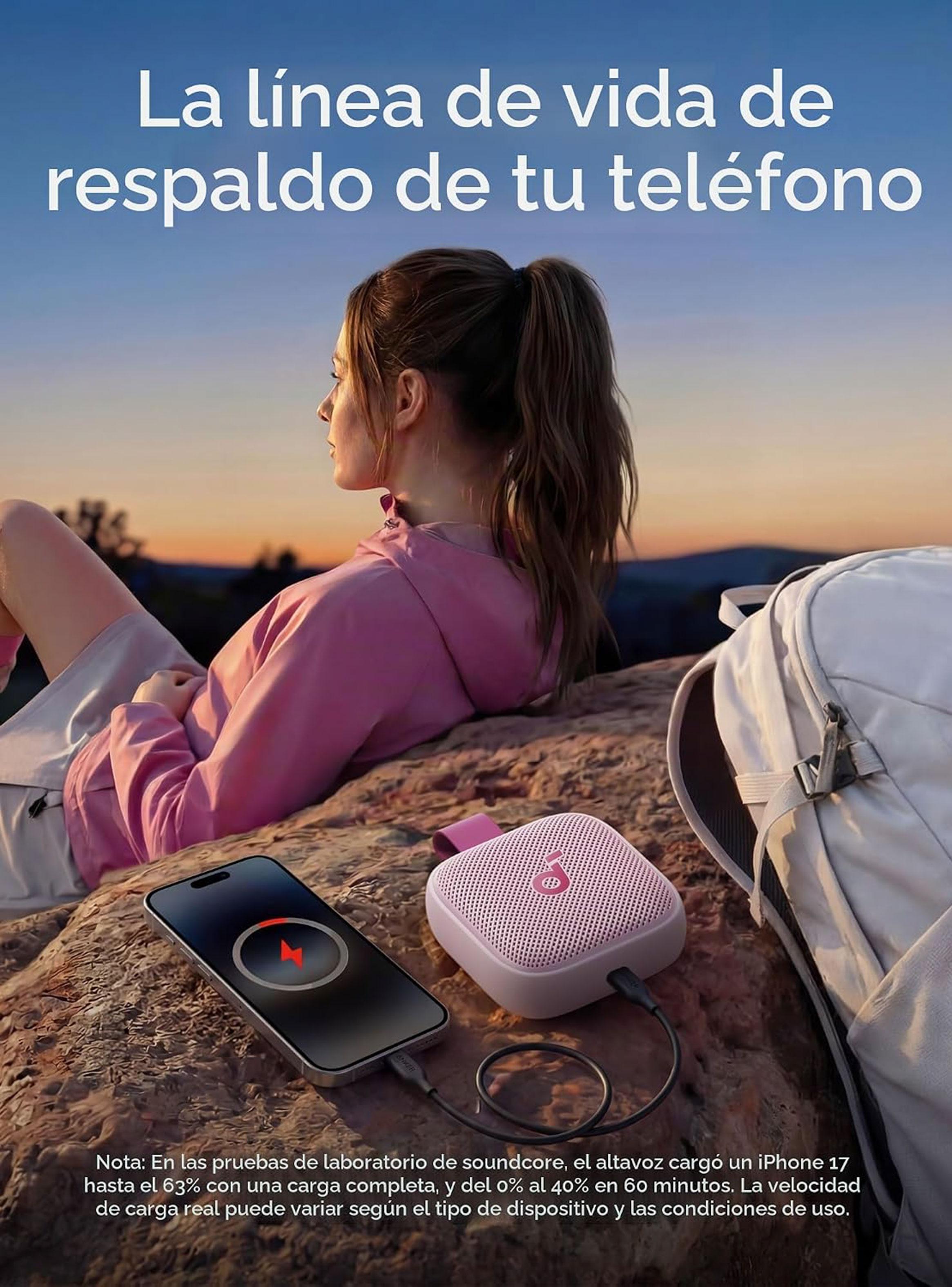 Parlante Bluetooth Soundcore Boom Go 3i Rosa-6