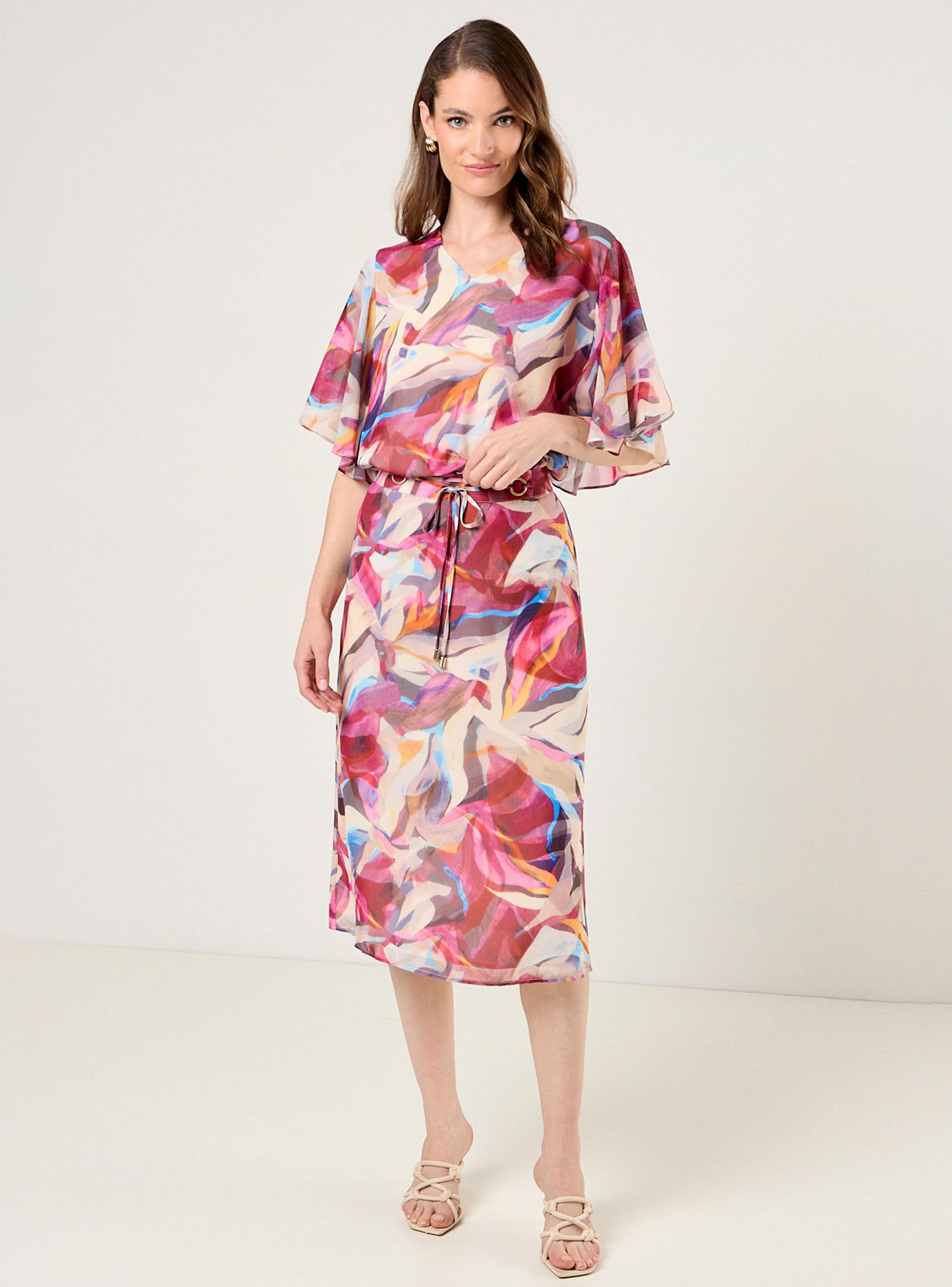 Blusa Estampada Cuello en V-4
