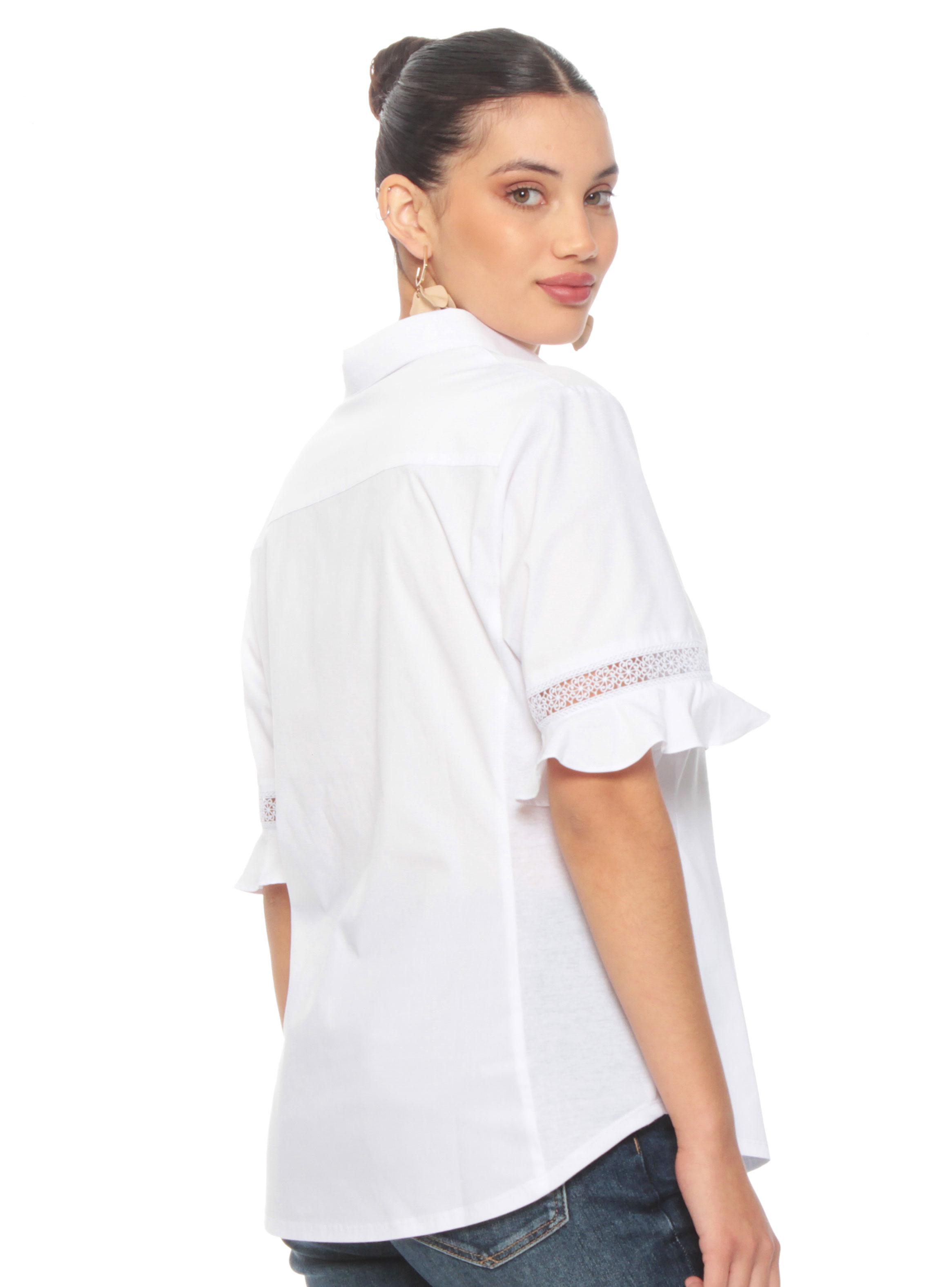 Blusa Aplicación en Manga con Rib en los Costados-1