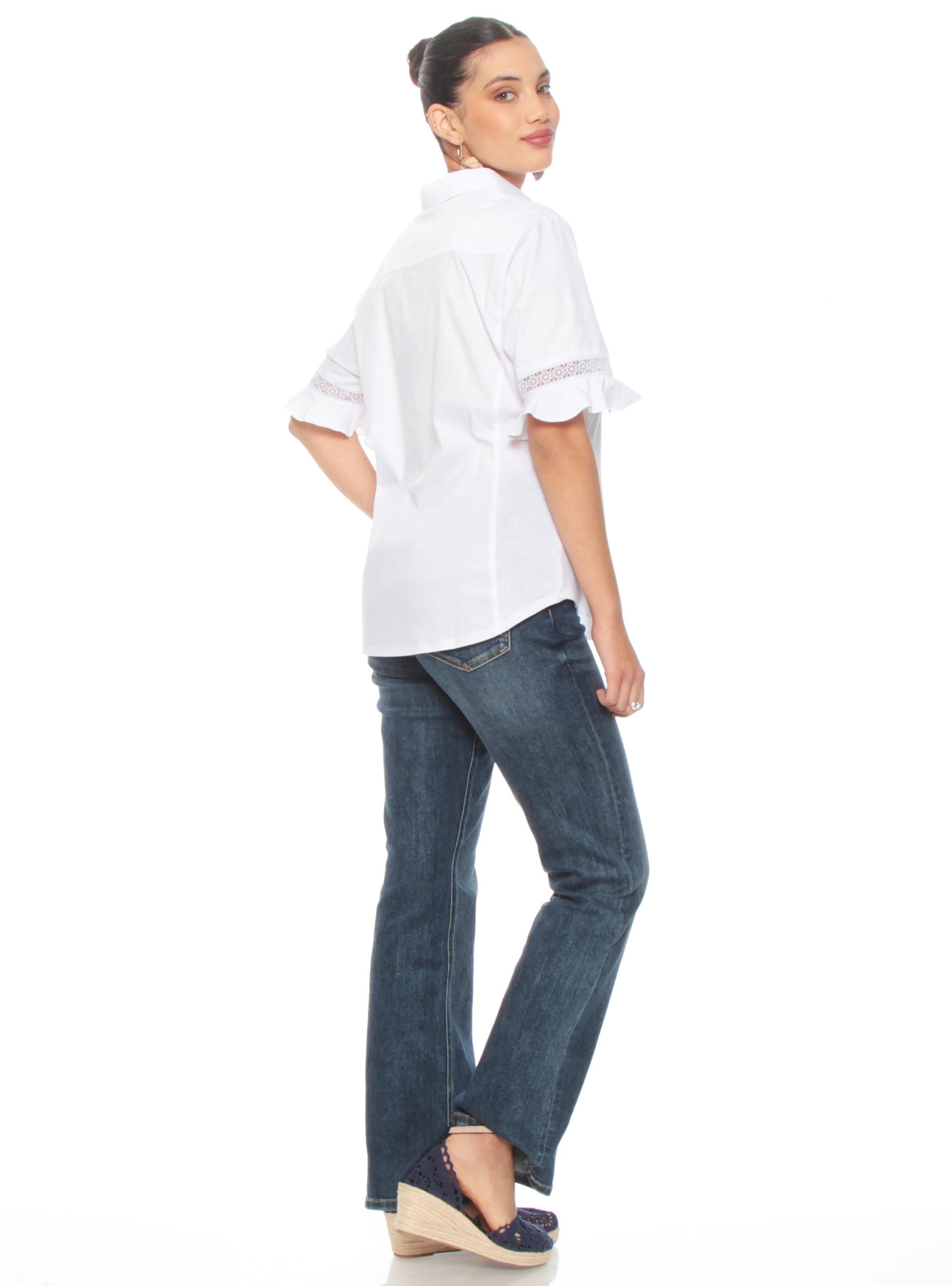 Blusa Aplicación en Manga con Rib en los Costados-4