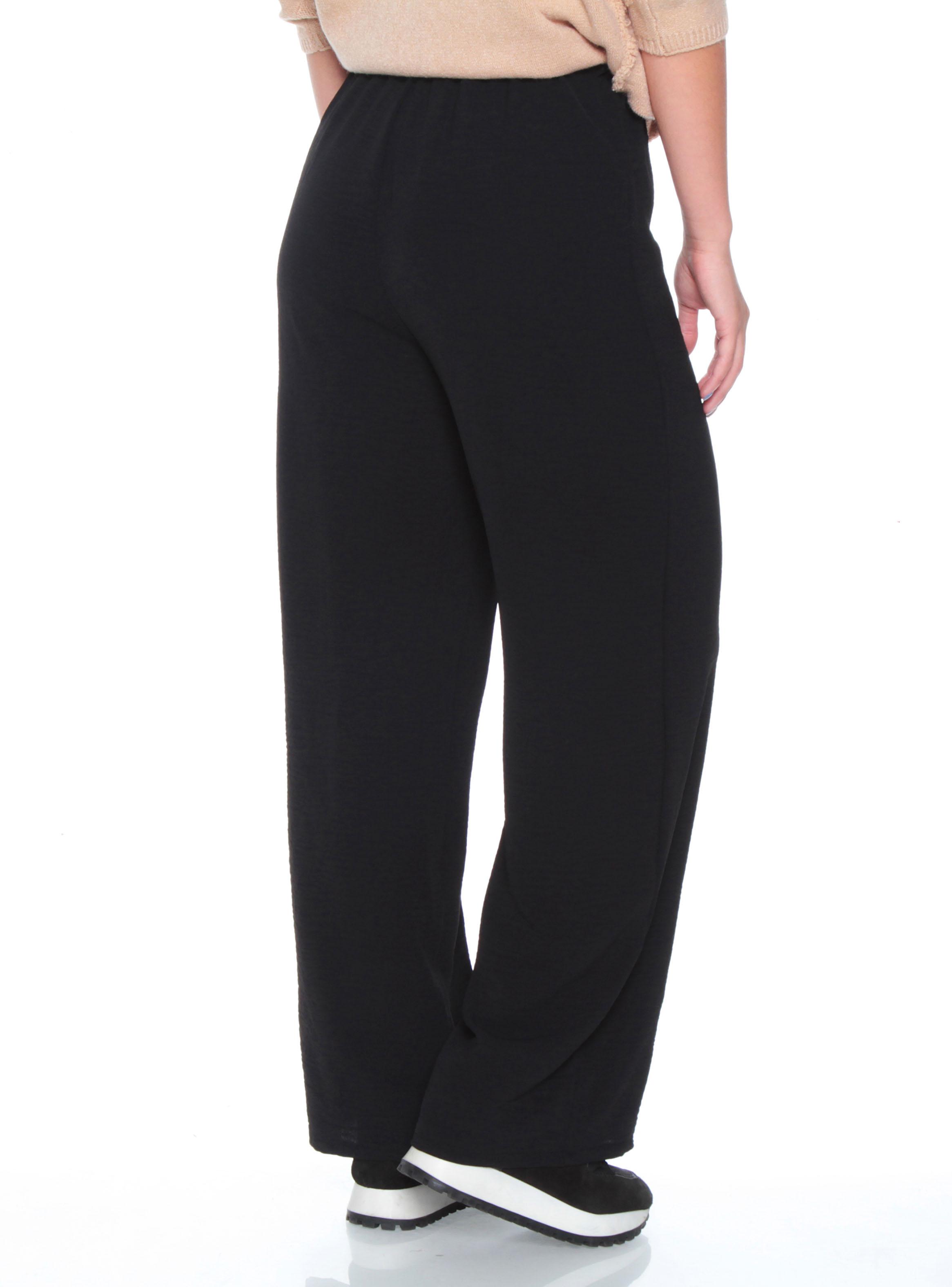 Pantalon Wide Leg Tiro Alto Pretina Elasticada Ks-1