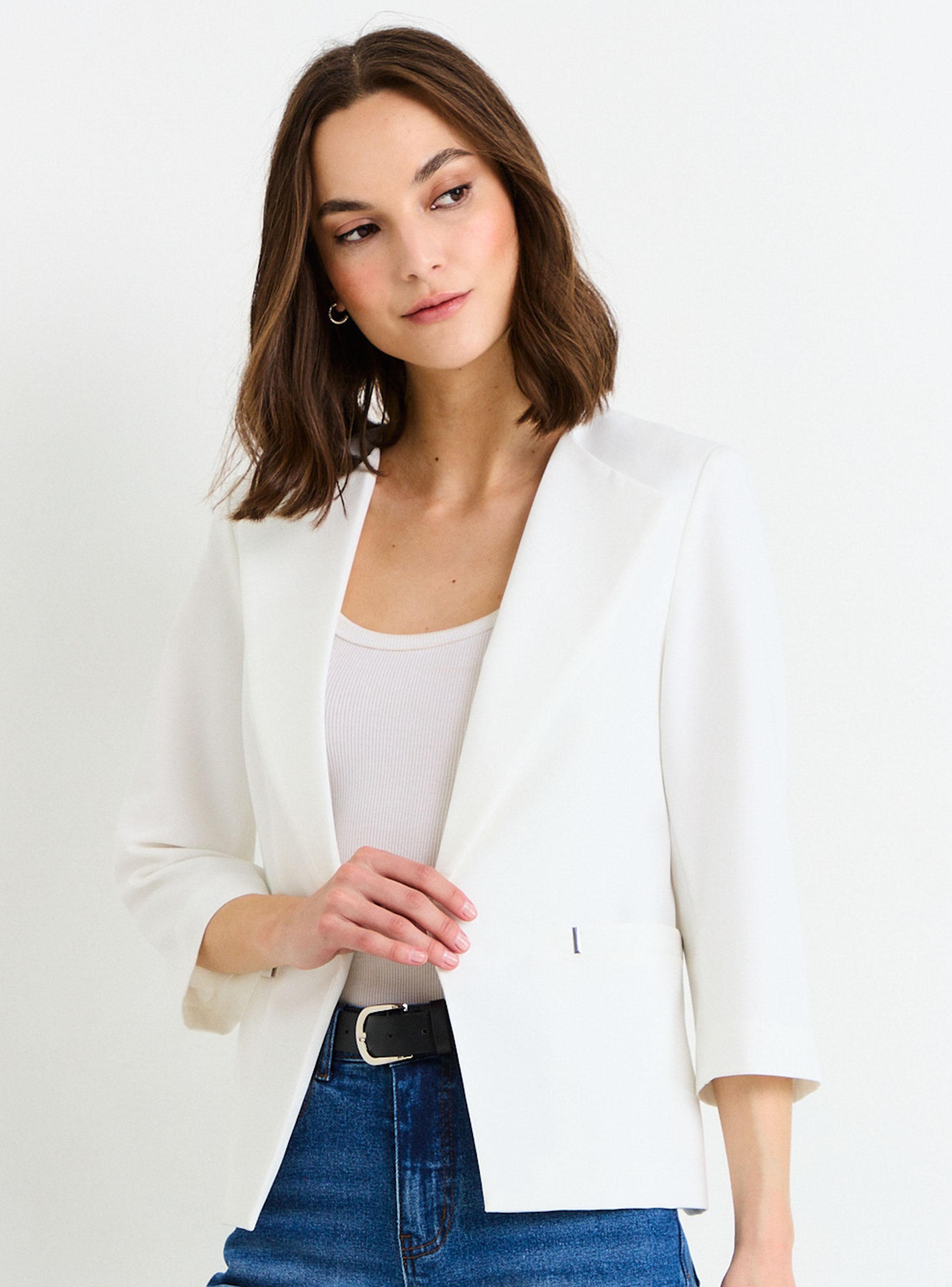 Blazer con Mangas Tres Cuartos-0