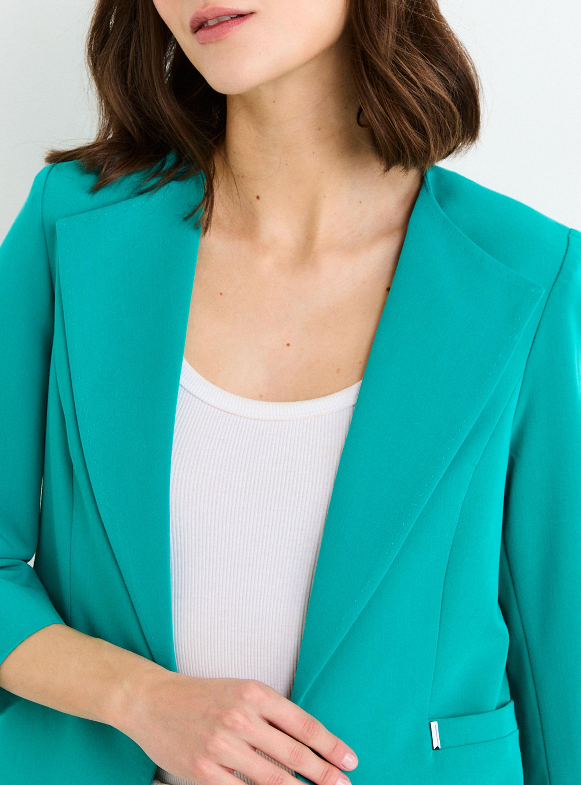 Blazer Regular con Mangas Tres Cuartos-3