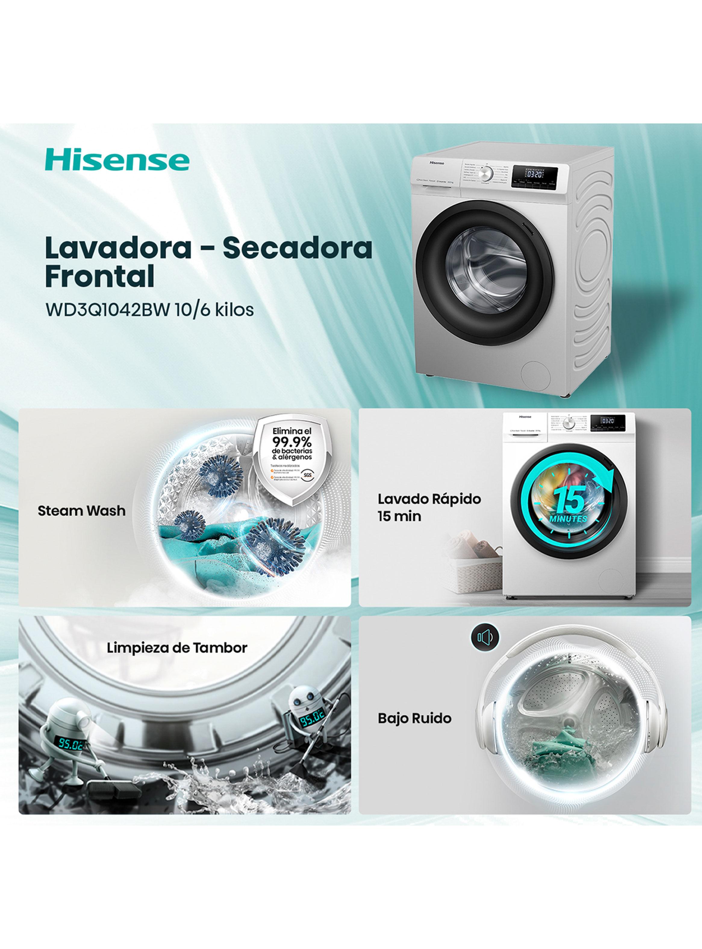 Lavadora-Secadora Carga Frontal 10/6 Kg WD3Q1042BW-2