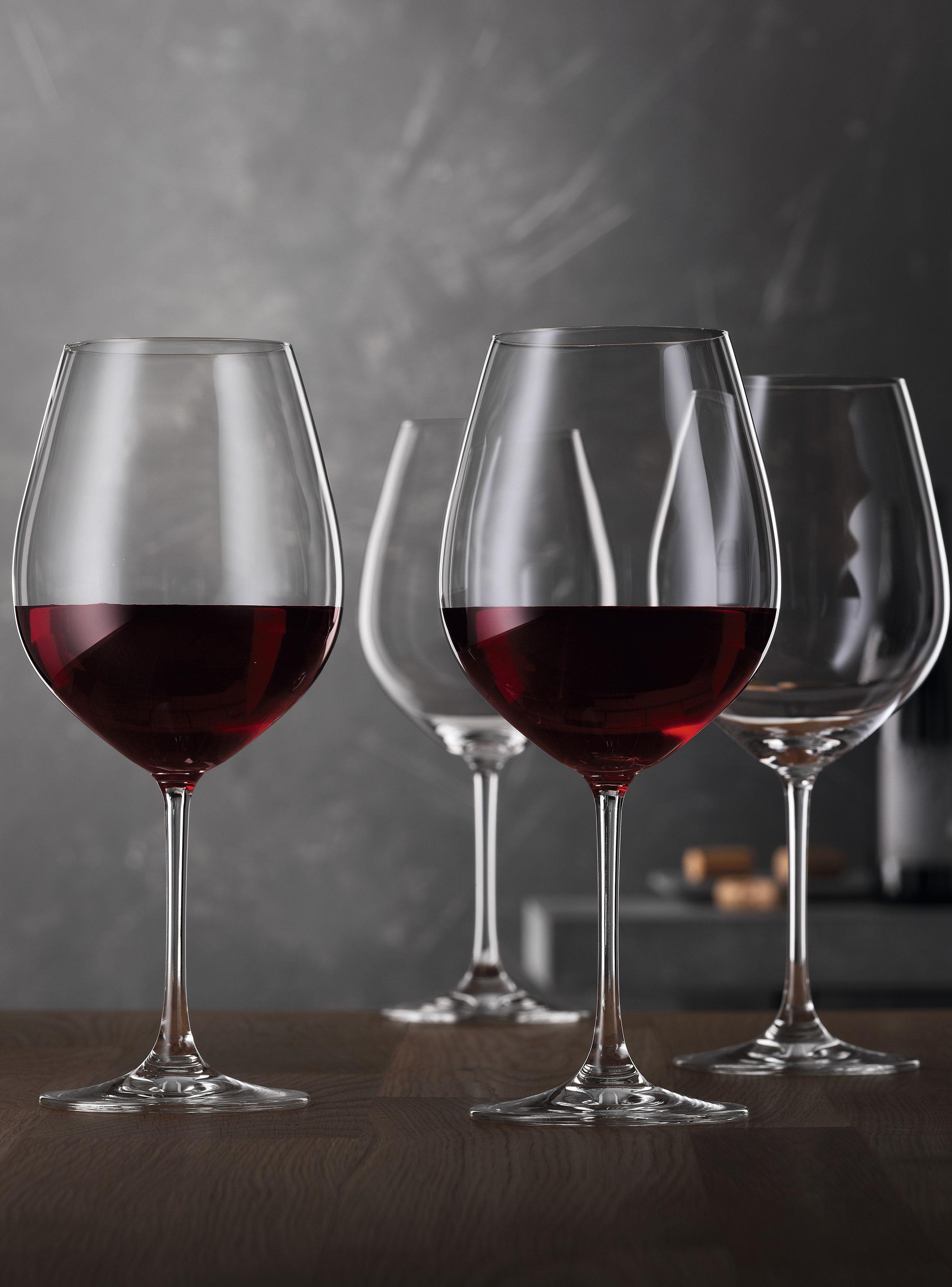 Set de 4 Copas Salute Burgundy-3