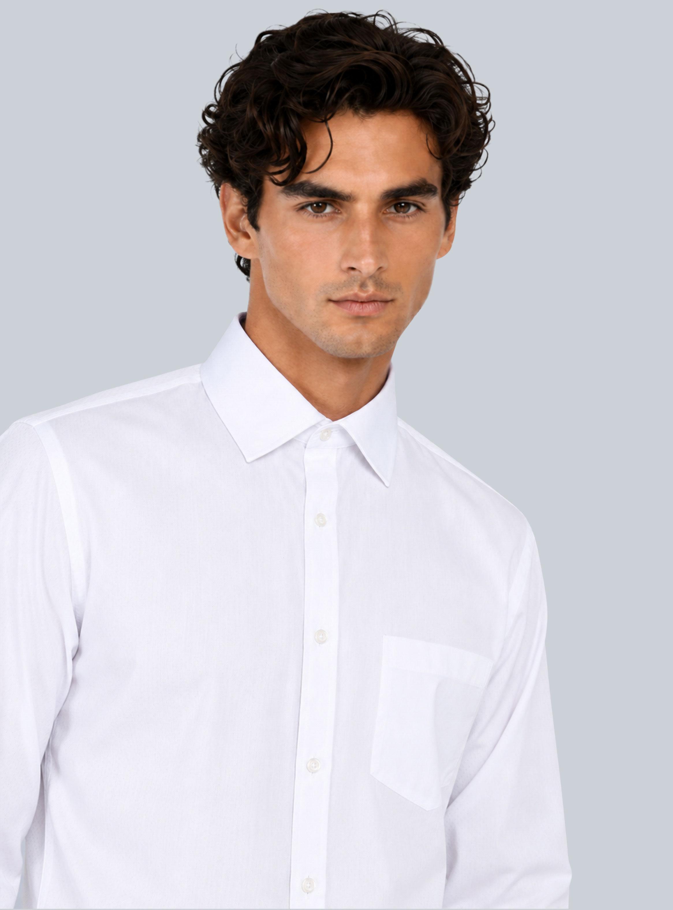 Camisa Formal Bolsillo Color Manga Larga-2