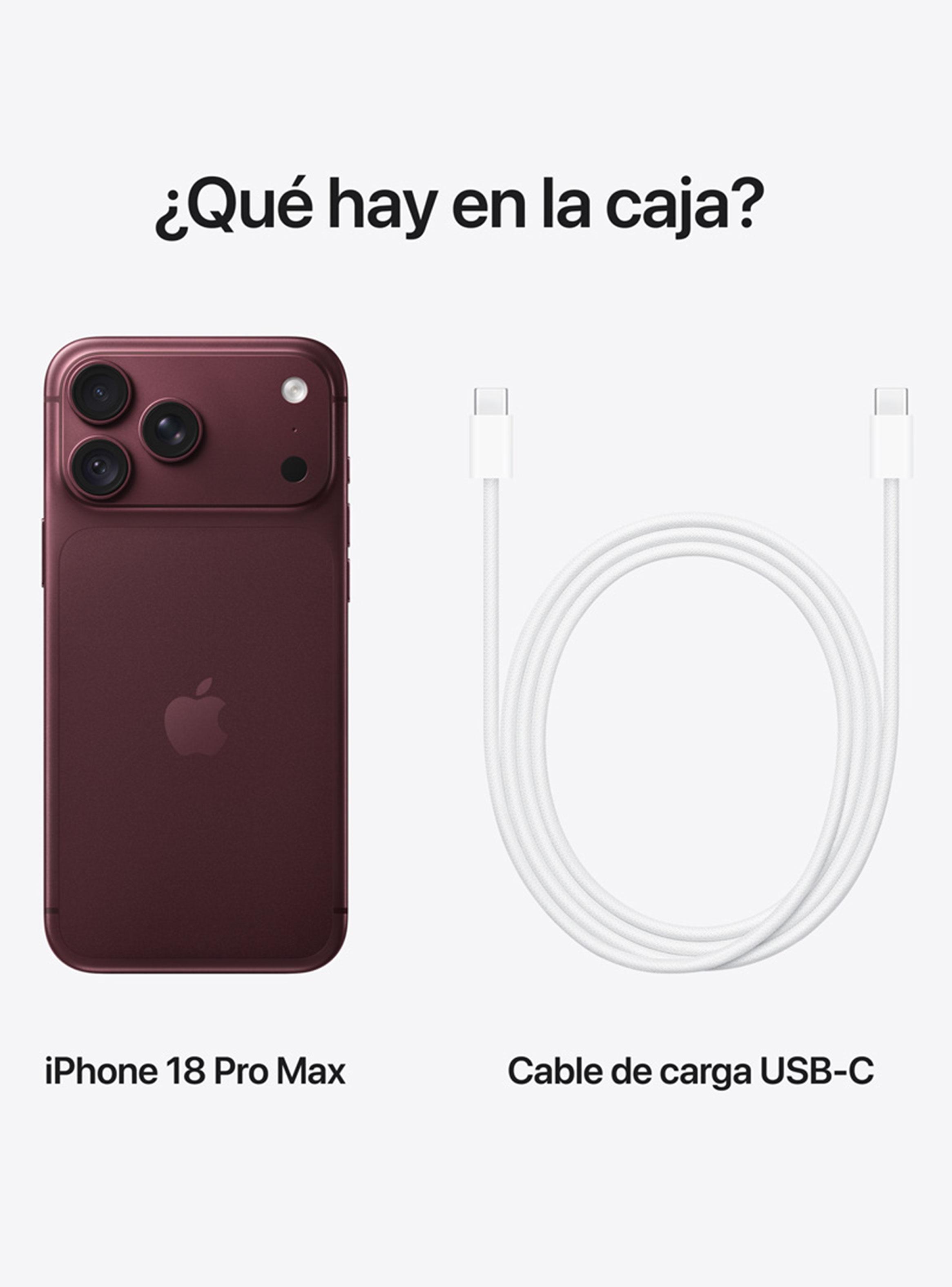 iPhone 18 Pro Max 256GB Burdeo Liberado-2
