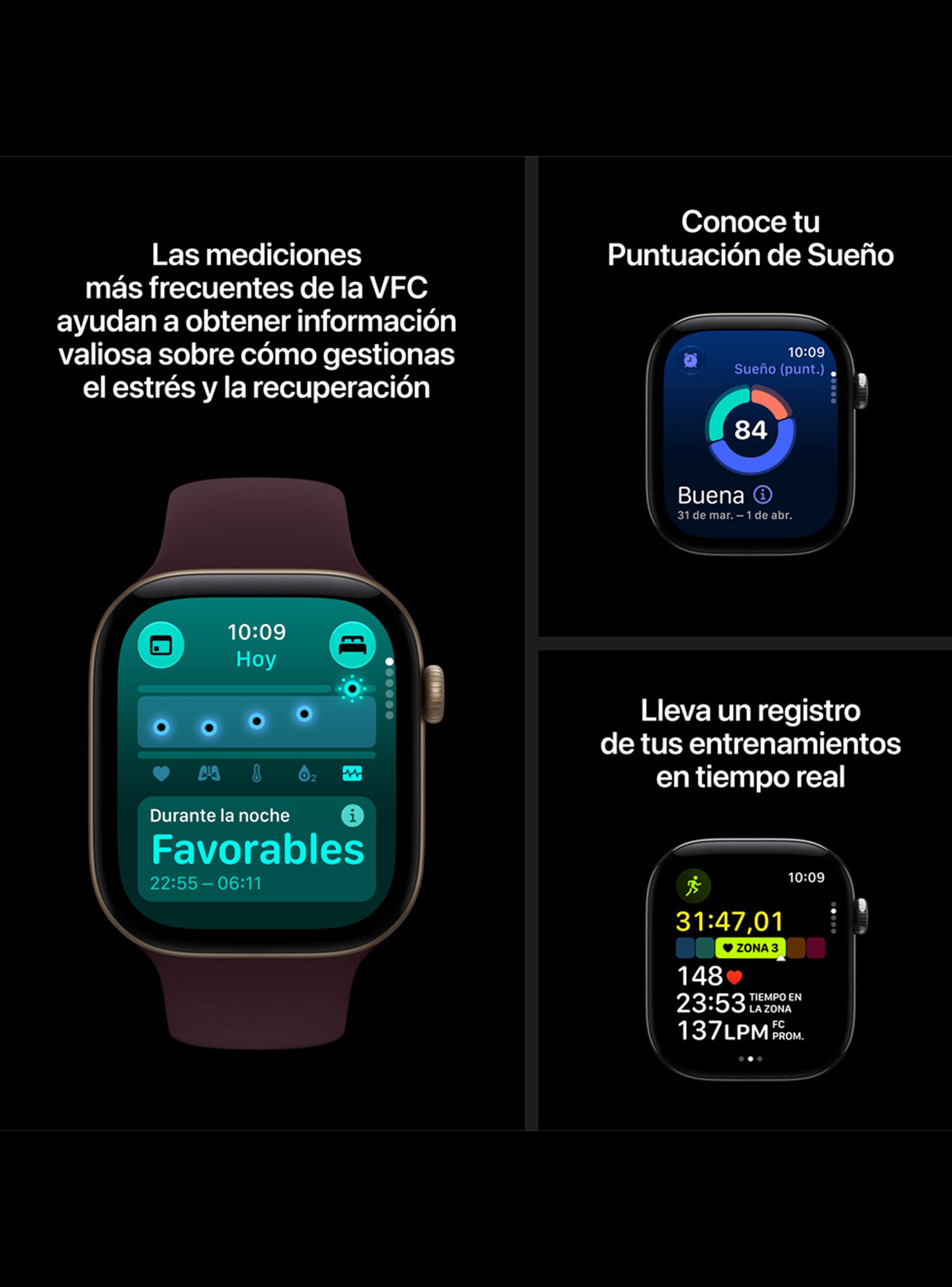 Apple Watch Series 12 GPS 46 mm Gris Espacial Talla S/M-4