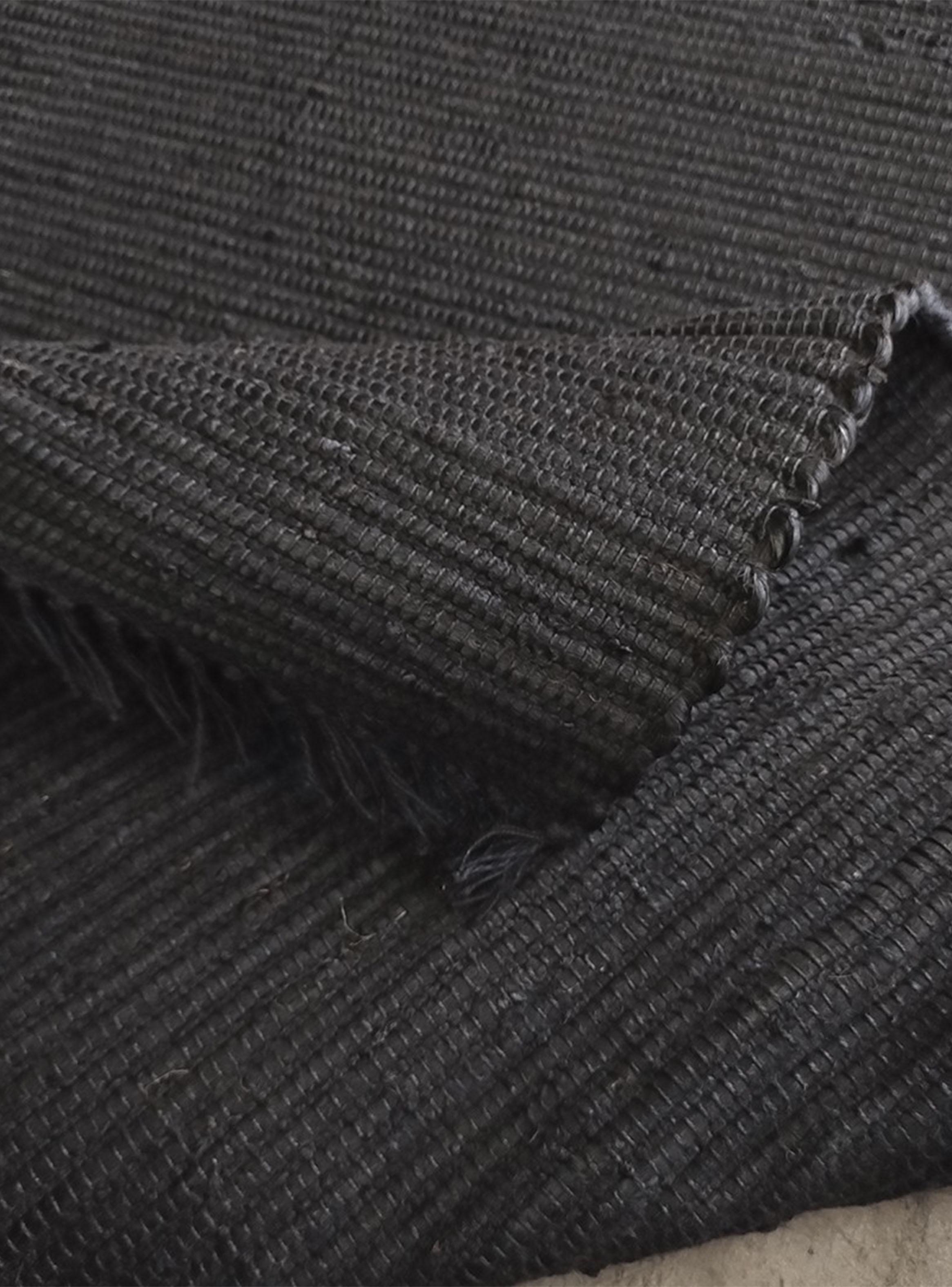 Alfombra Yute 70x200 Bombay Negro-1