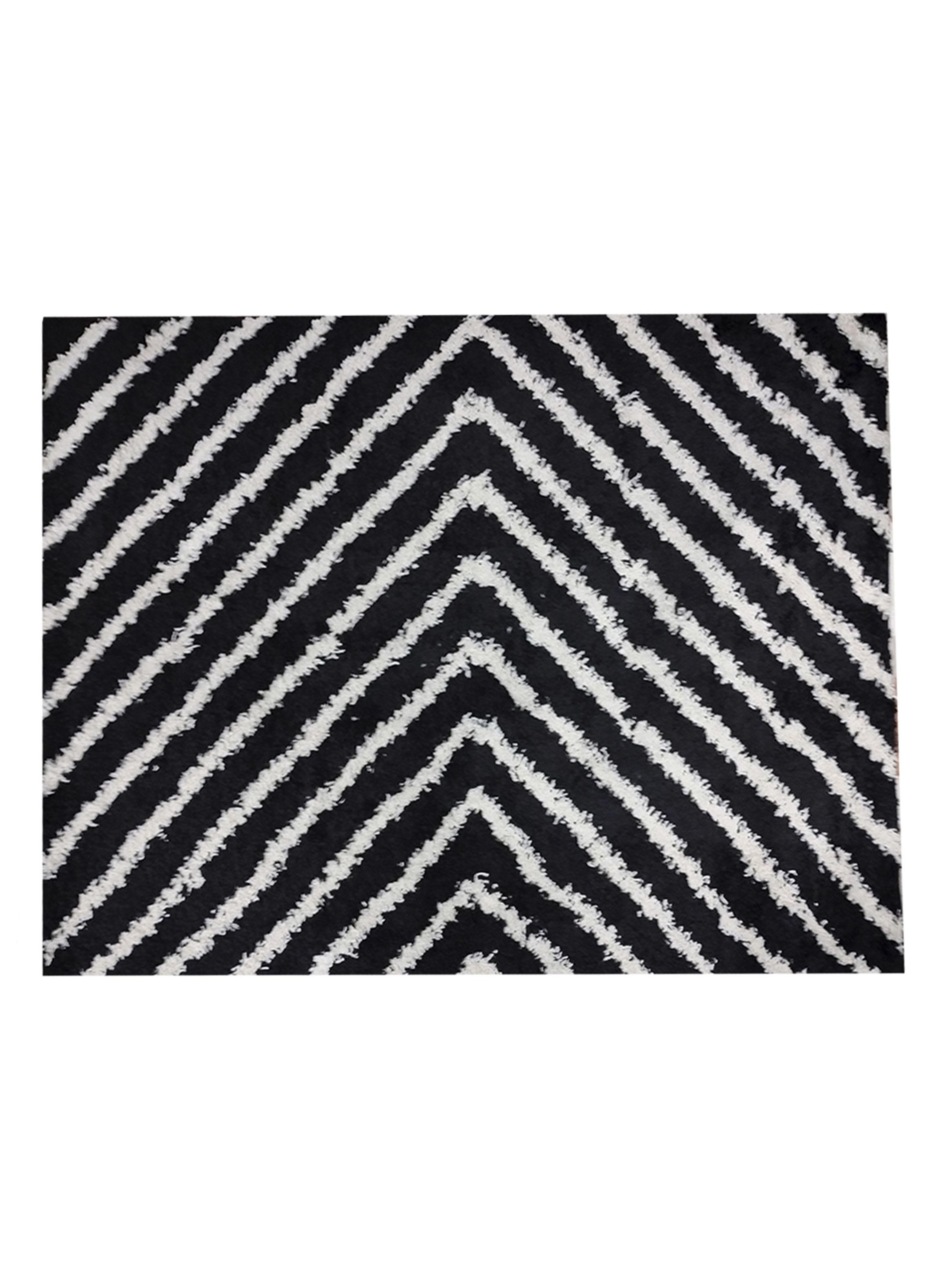 Alfombra Shaggy Guiza 70x200 Negro-0