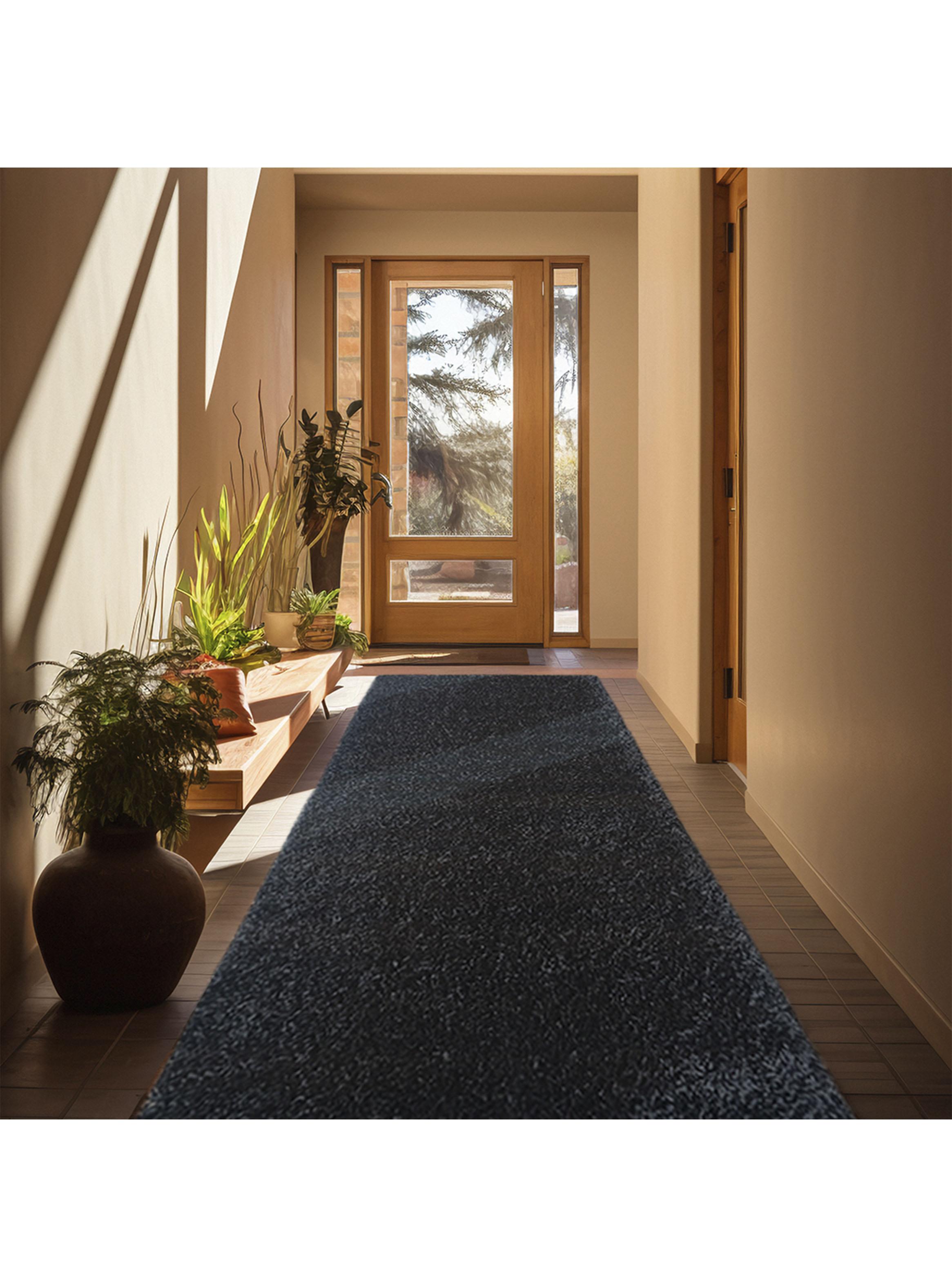 Alfombra Shaggy Lisa 70x200 Negro-2