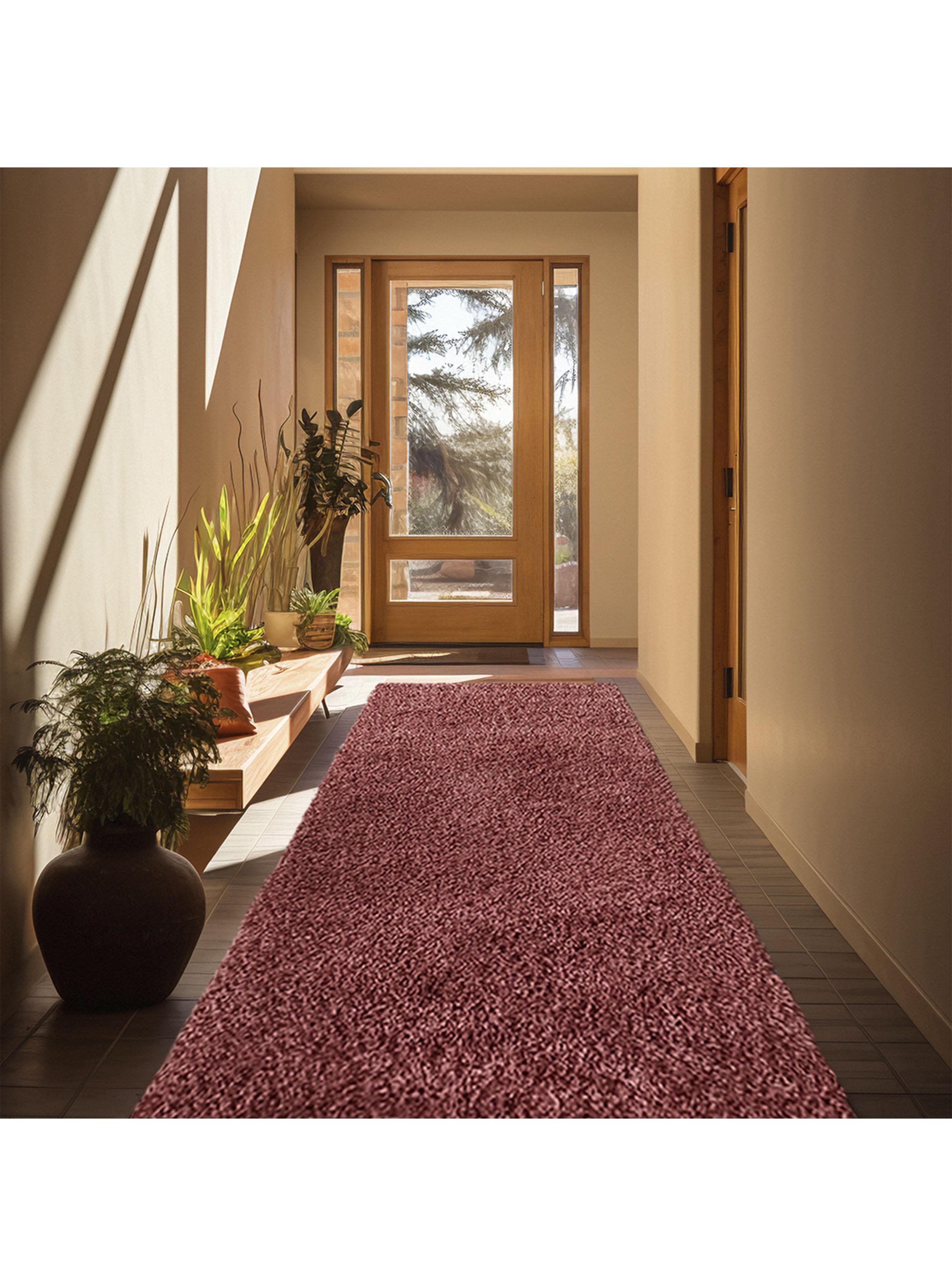 Alfombra Shaggy Lisa 70x200 Terracota-2