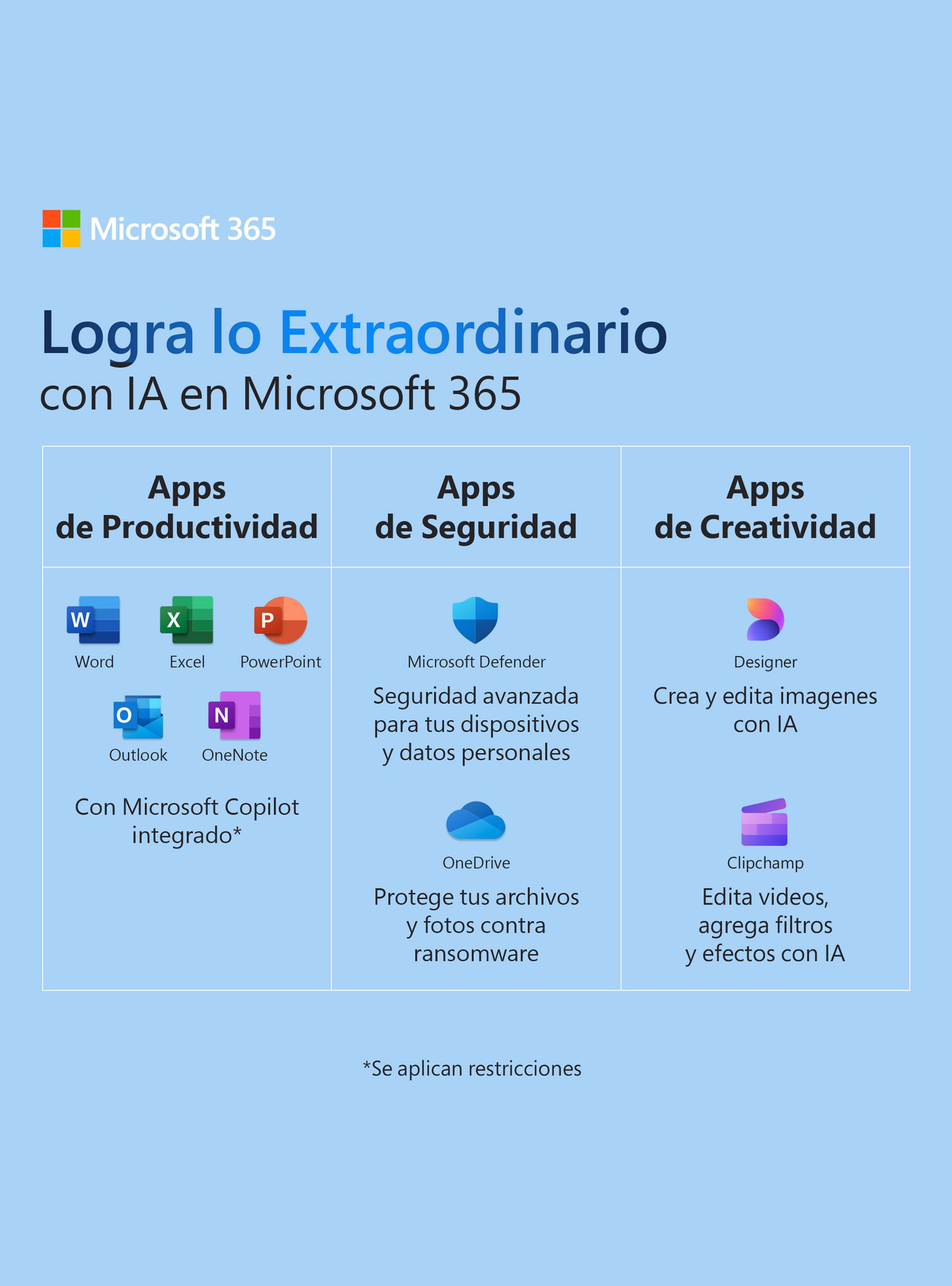 Microsoft 365 Familia Suscripción Anual Hasta 6 Personas IA Integrada 1TB OneDrive-5