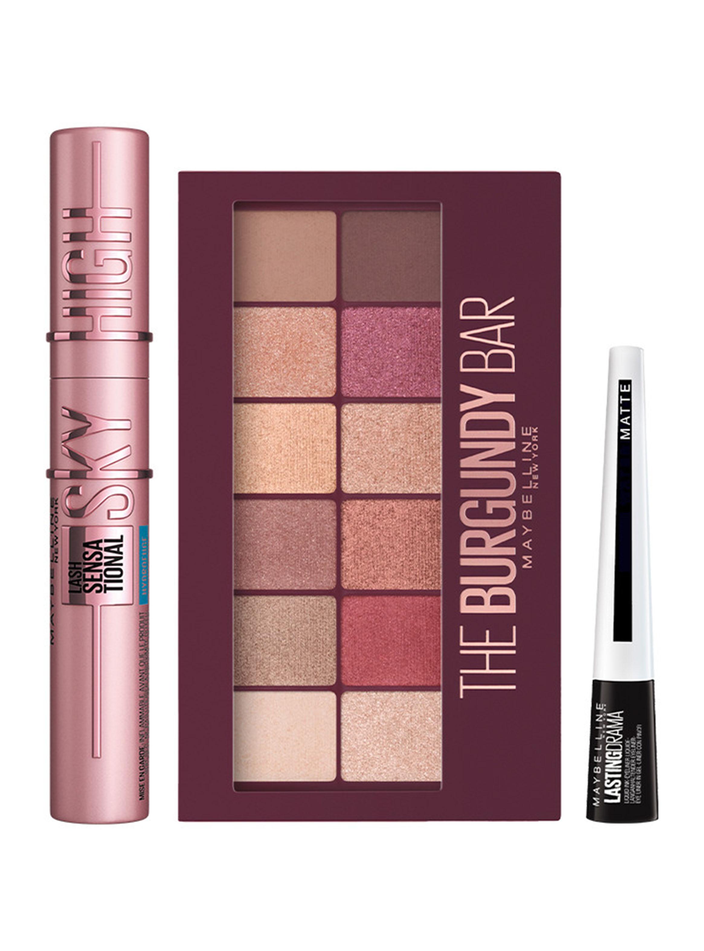 Set de Belleza Sombras + Máscara de Pestañas + Delineador-1