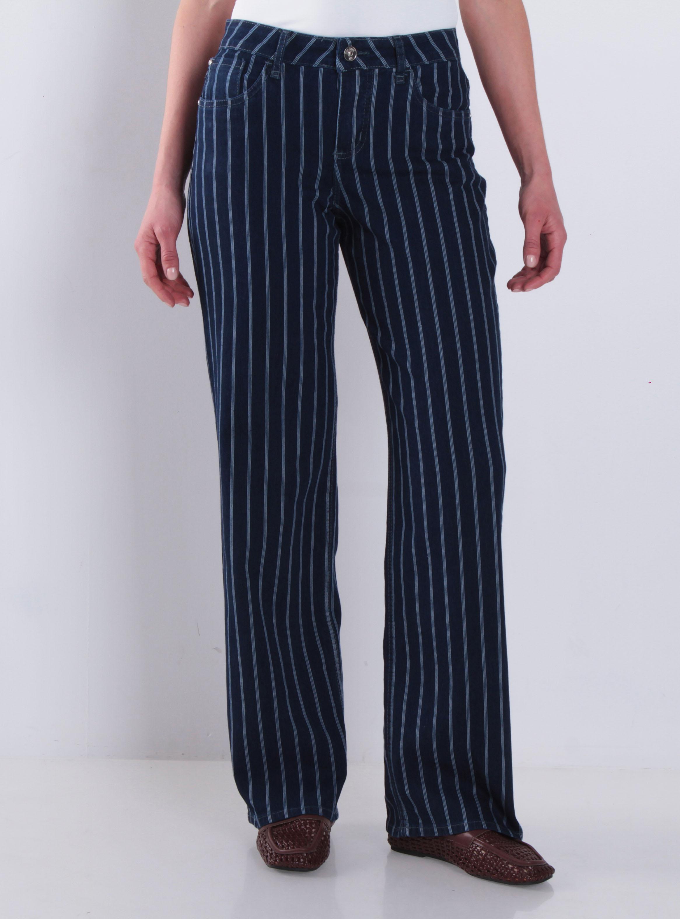 Jeans Listado Wide Leg Julietta-0