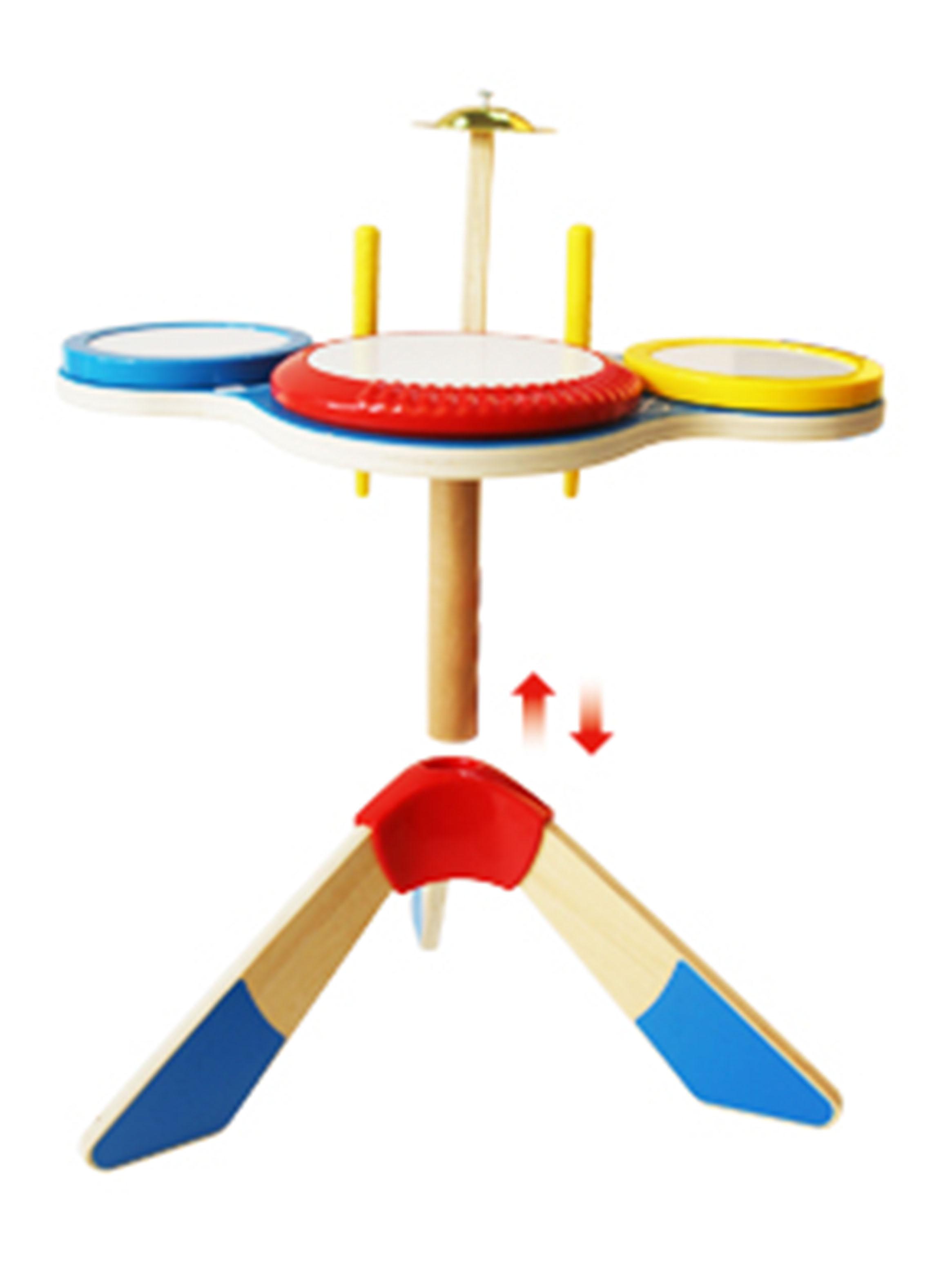 Batería Musical Tricolor Madera-1