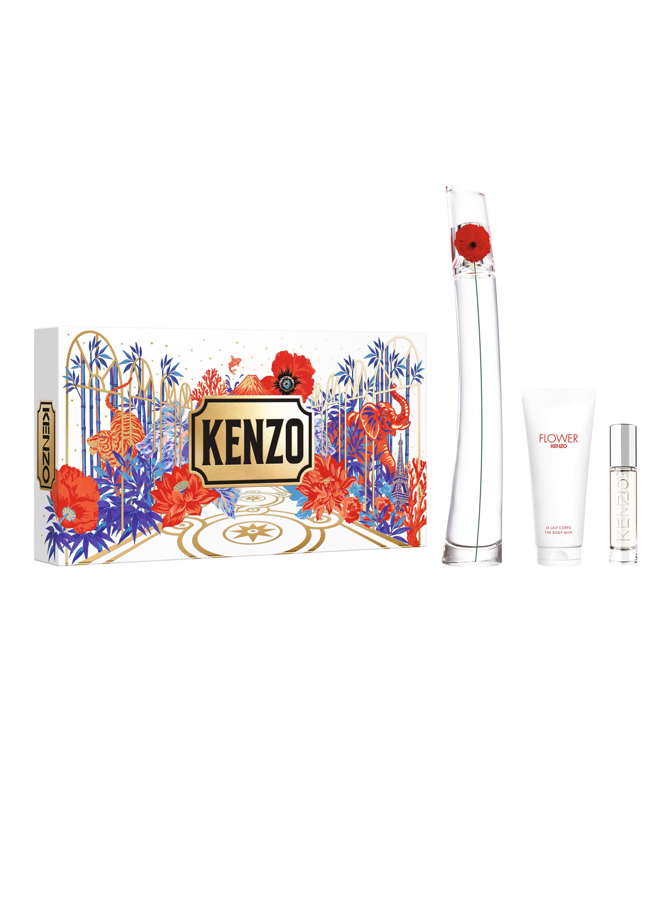 Set Perfume Flower by Kenzo EDP Mujer 100 ml + Travel Size 10 ml + Bálsamo Humectante 75 ml-0