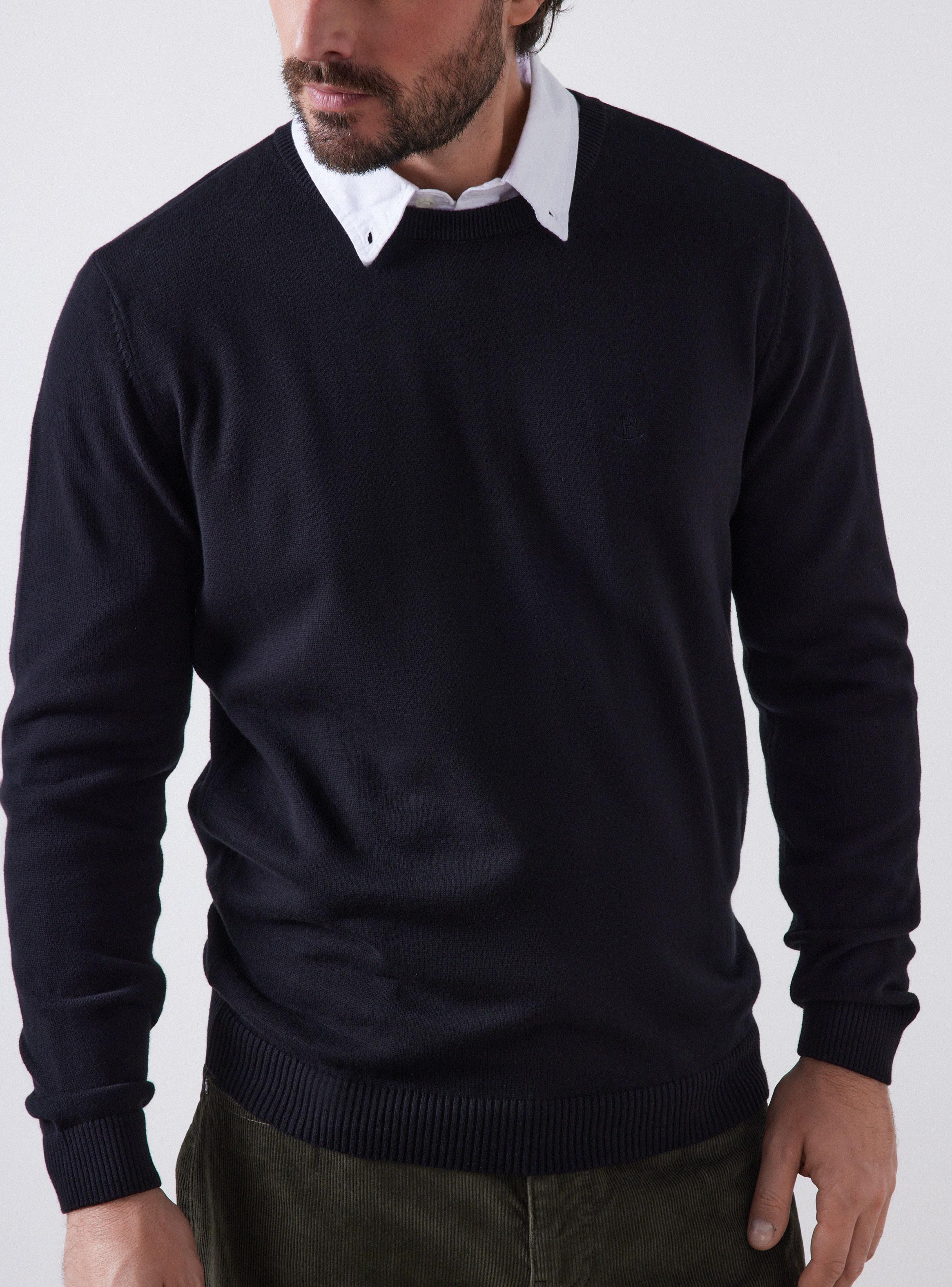 Sweater Básico Cuello Redondo-3