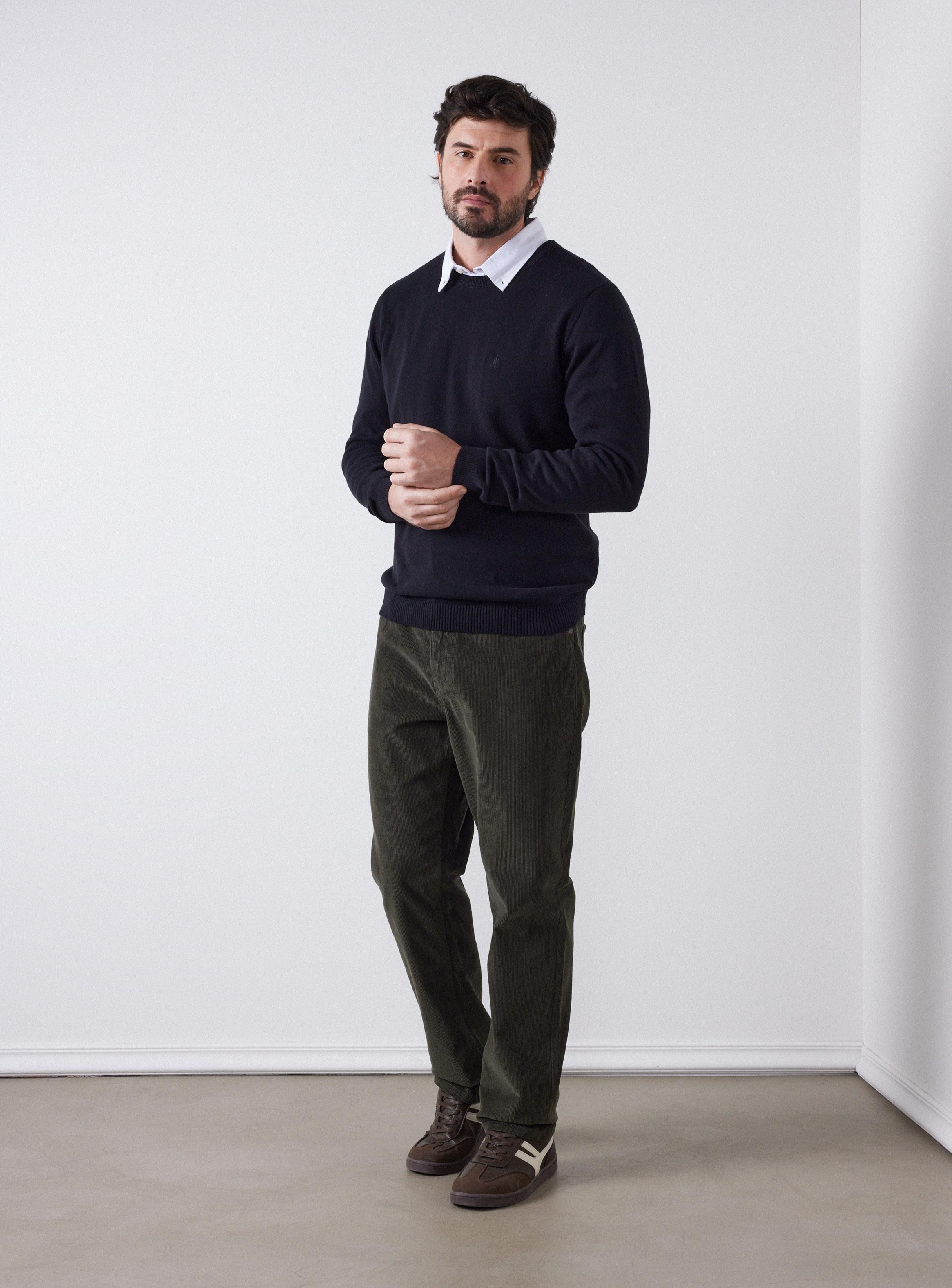 Sweater Básico Cuello Redondo-4