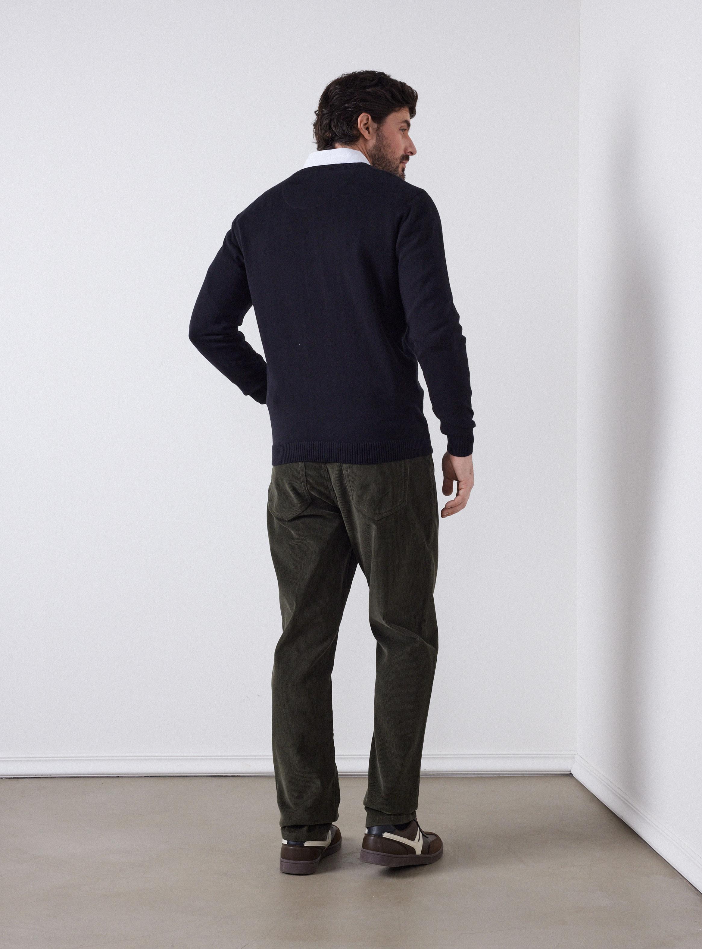 Sweater Básico Cuello Redondo-5