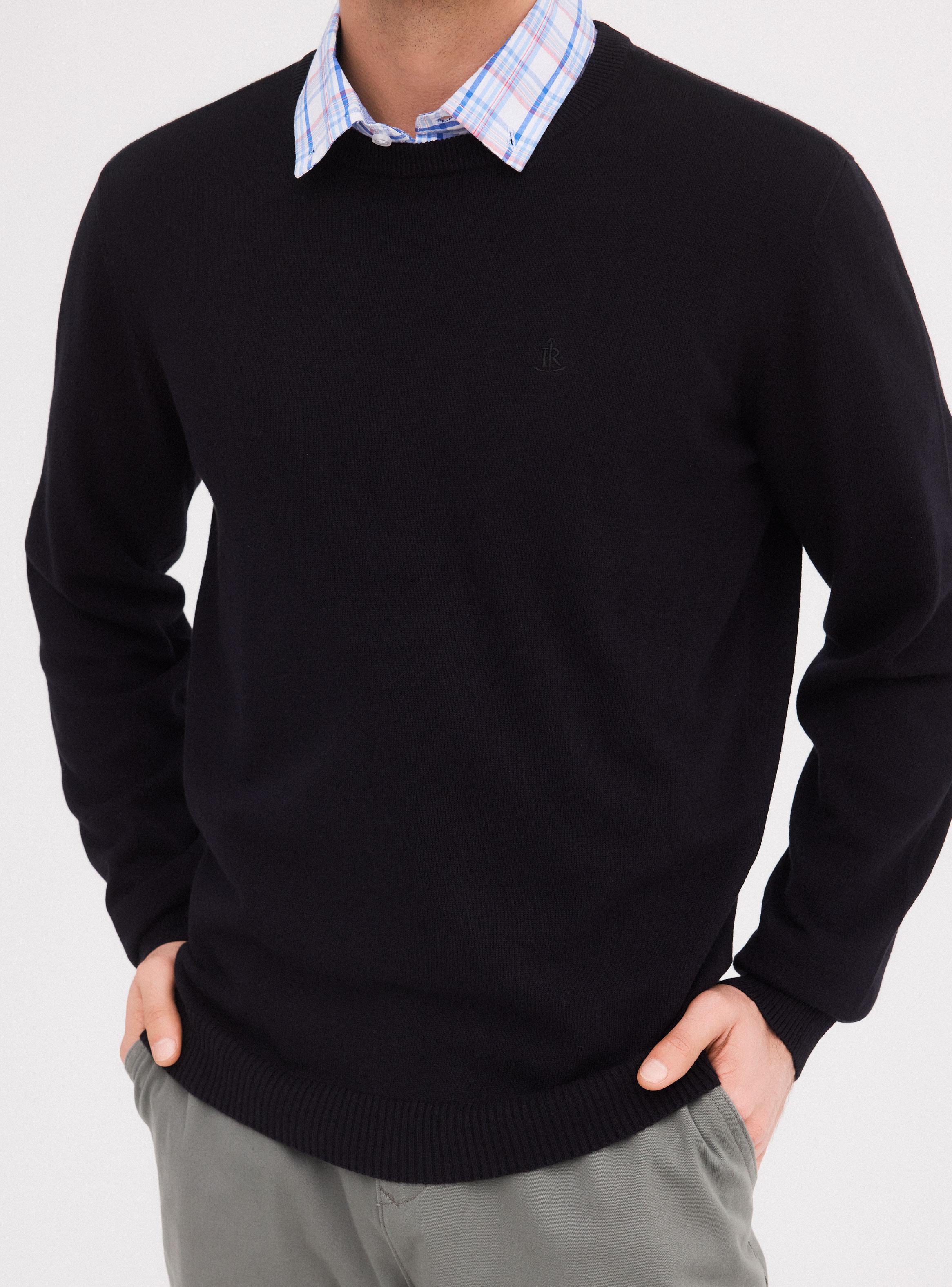 Sweater Básico Cuello Redondo-3