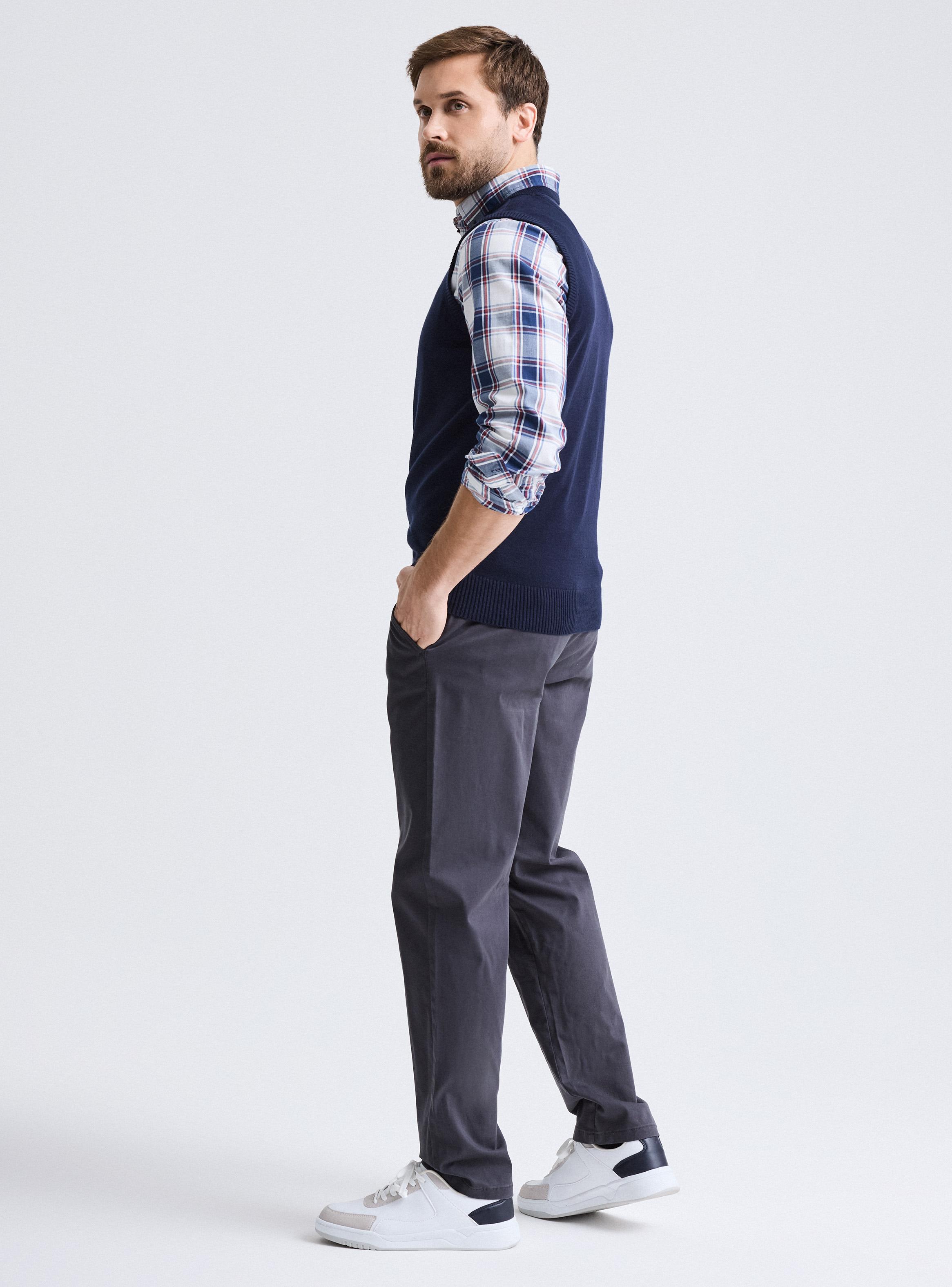 Sweater Básico Sin Mangas Algodón Regular Fit-5
