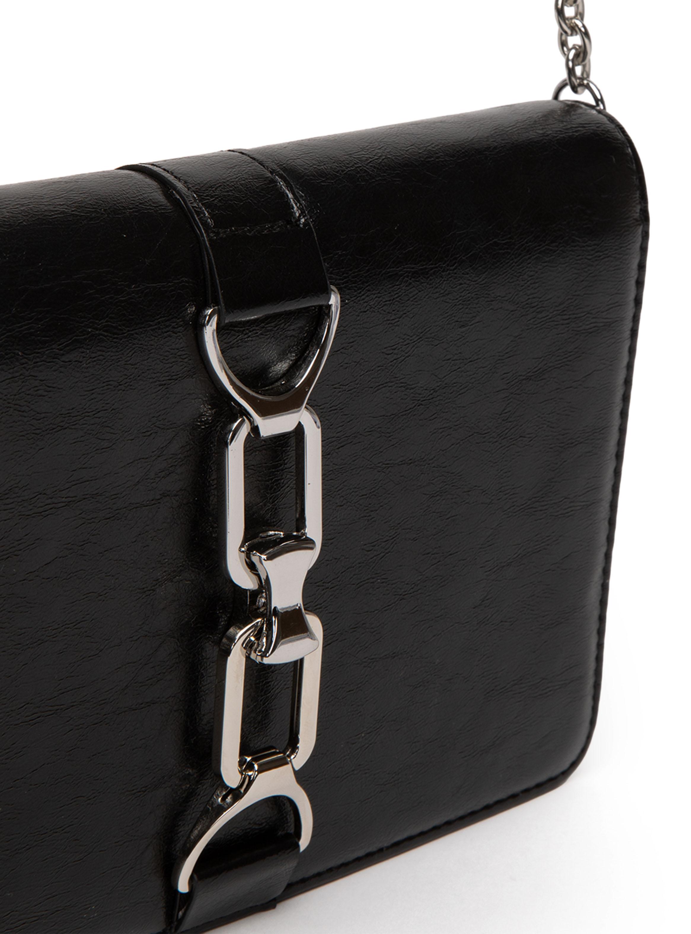 Cartera de Fiesta Clutch Sintético Negro-3