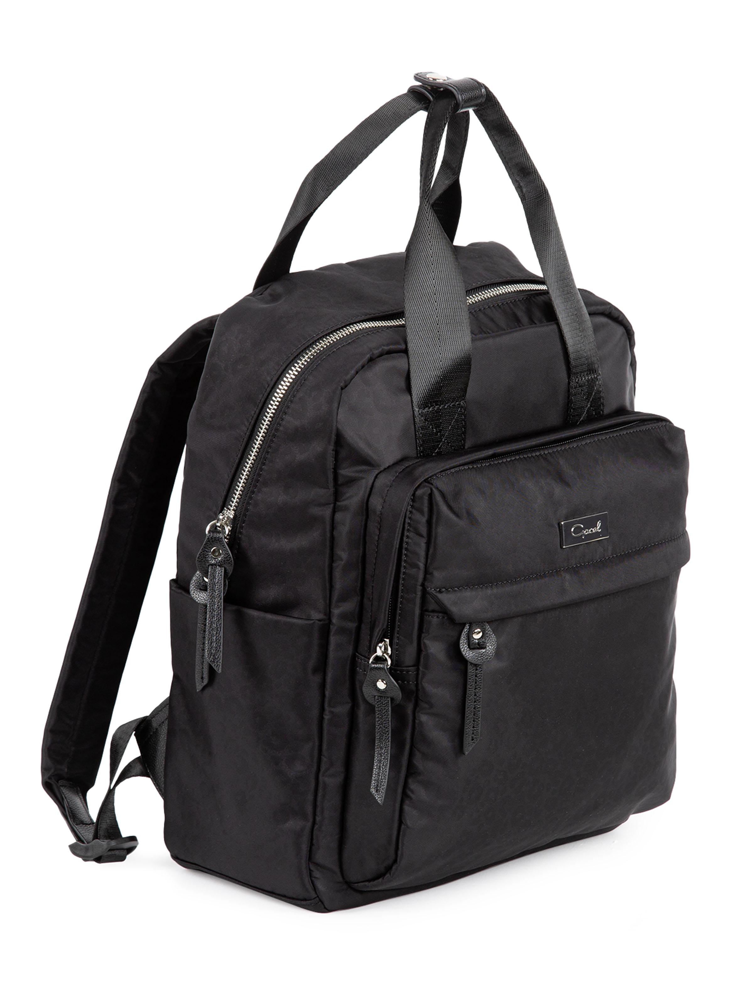 Mochila Notebook Textil Negro-2
