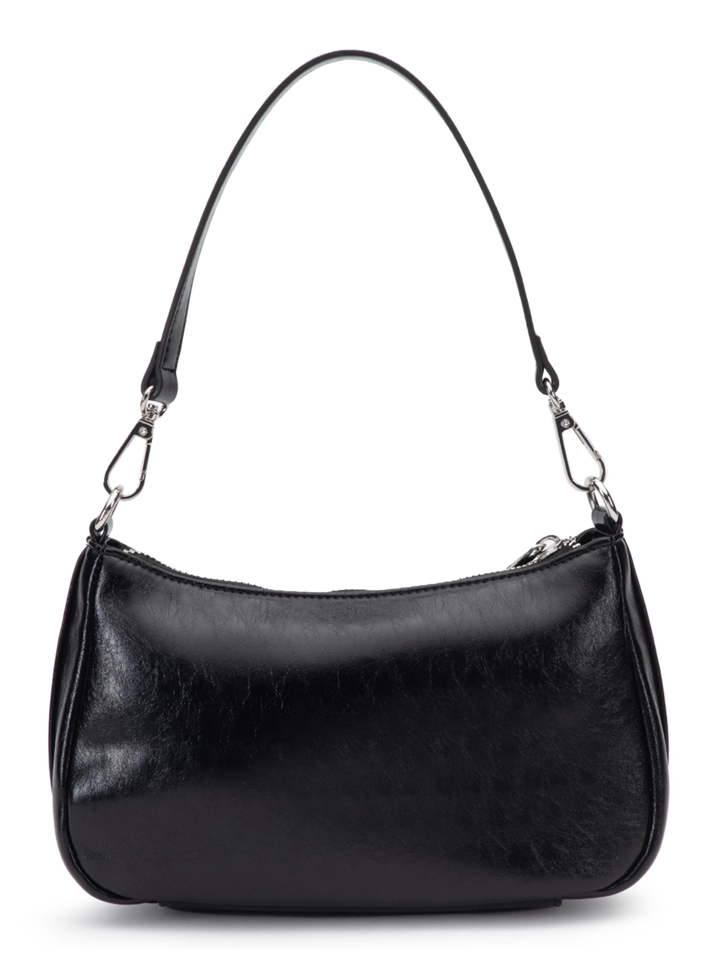 Cartera Bandolera Sintético Negro Pequeña-2