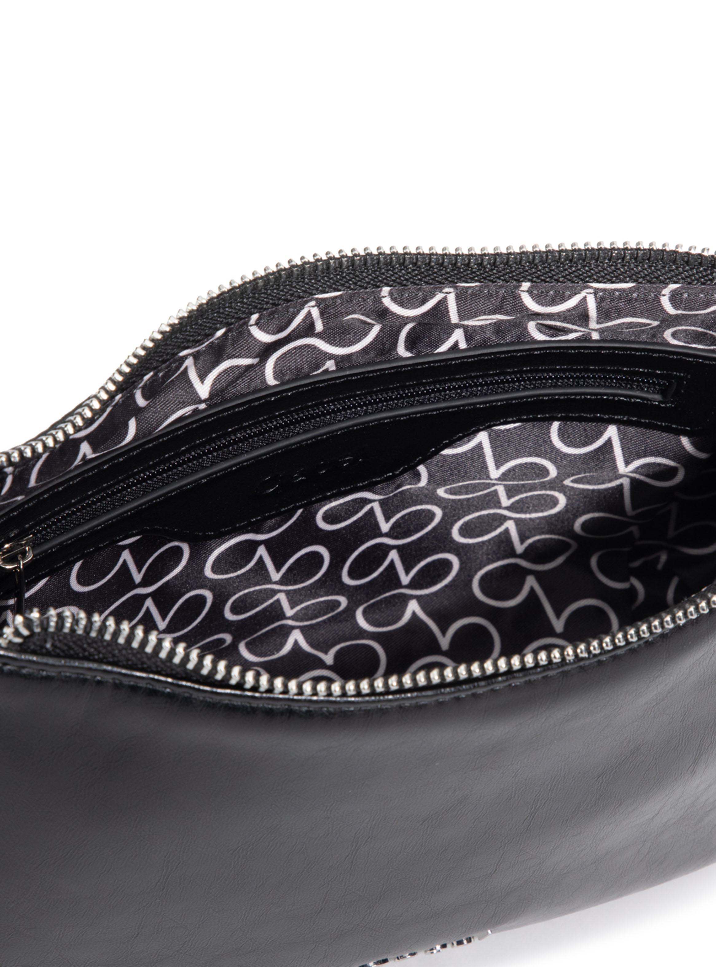 Cartera Bandolera Sintético Negro Pequeña-4