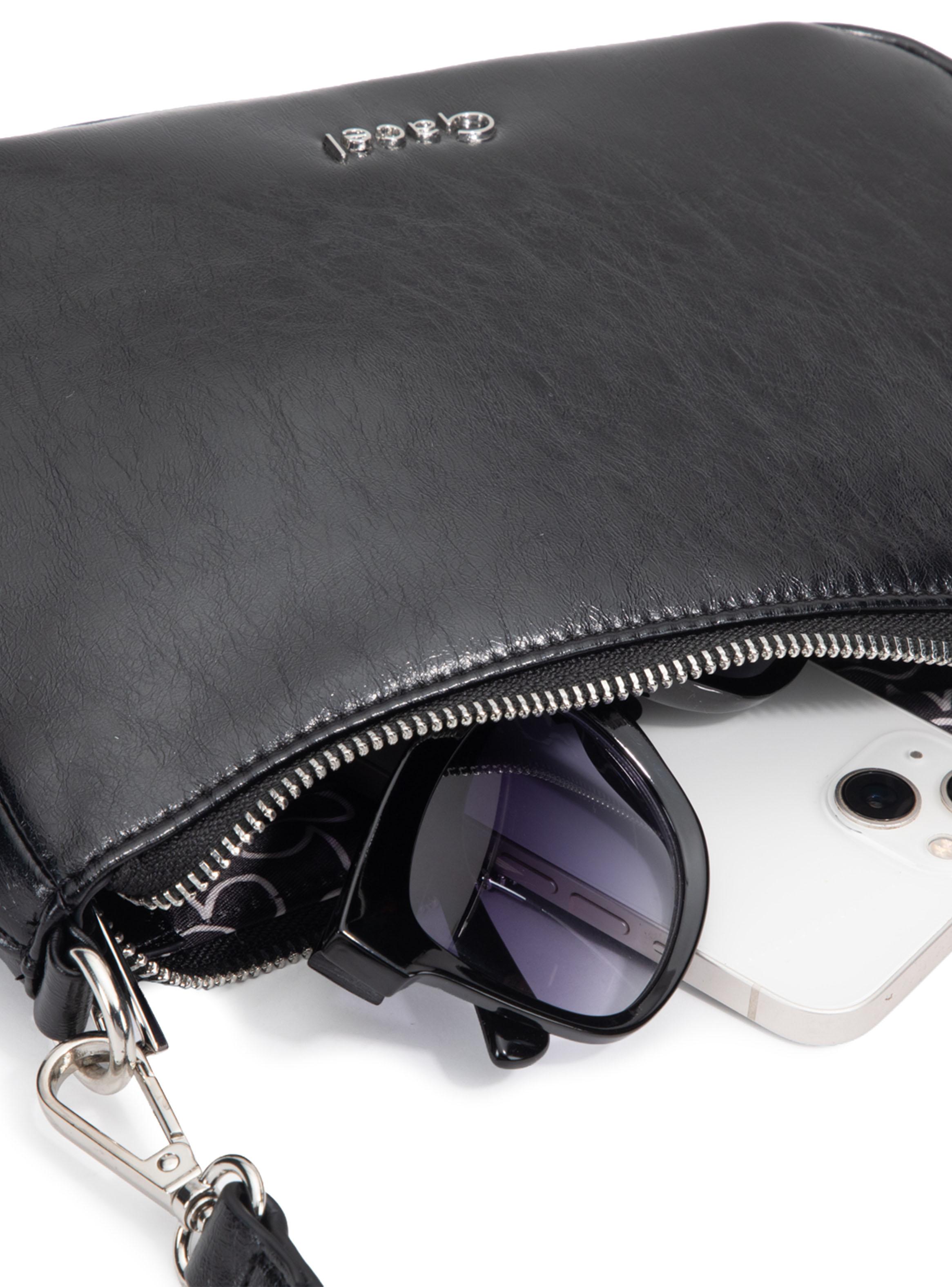 Cartera Bandolera Sintético Negro Pequeña-5